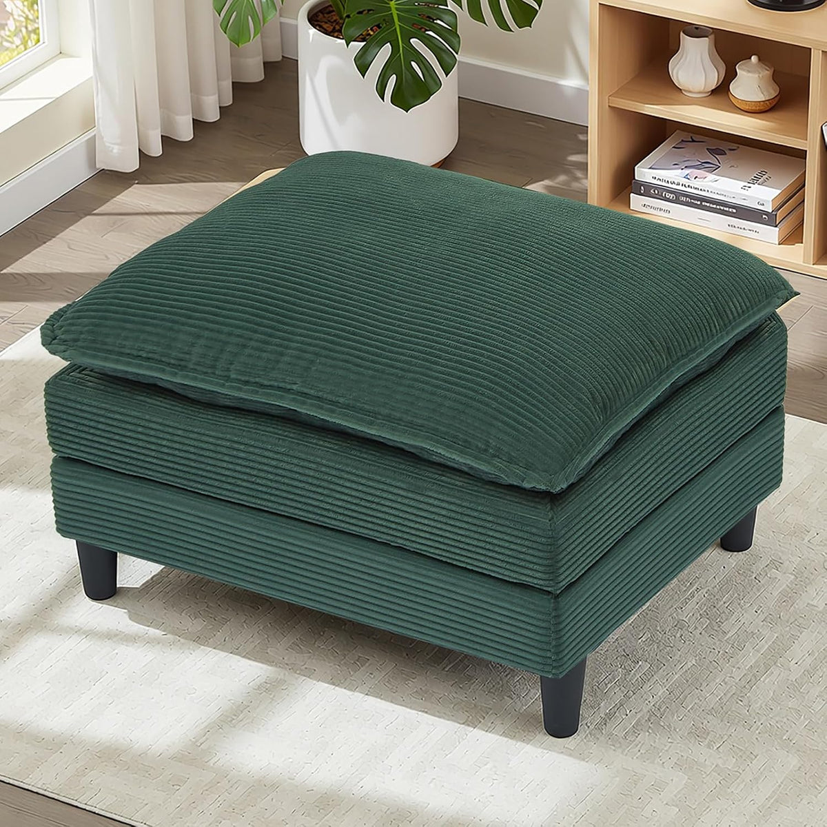 Match Ottoman Only for Cloud Modular Sectional Couch Sectional, Corduroy Foot...