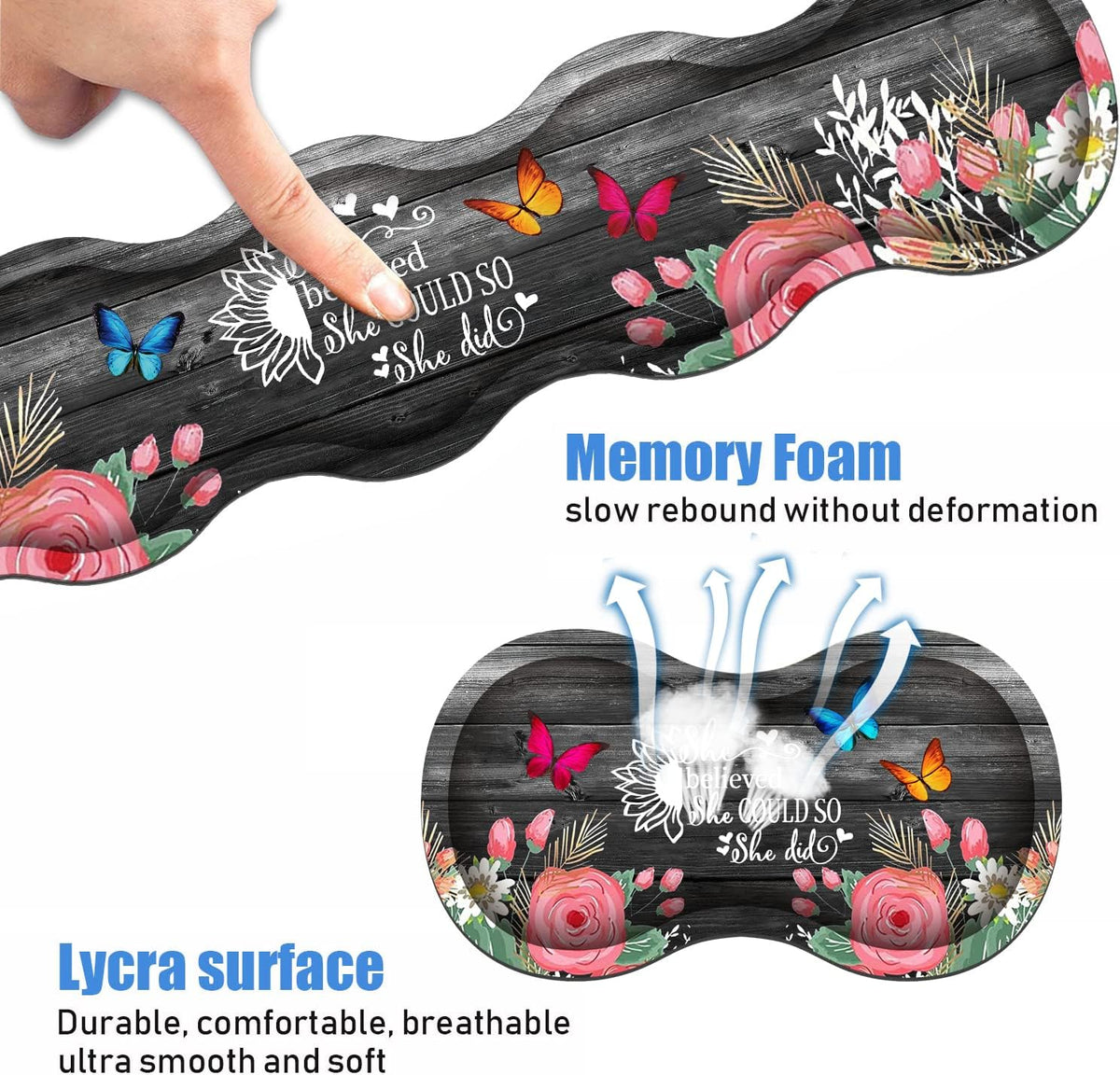 Ergonomic Keyboard Wrist Rest and Mouse Pad Wrist Rest Set, Large XXL Gaming ...