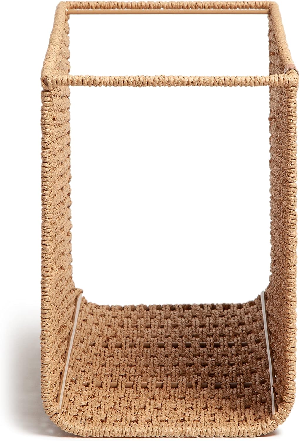 U Brands Desktop Hanging File Organzier, Woven Texture, Letter Size