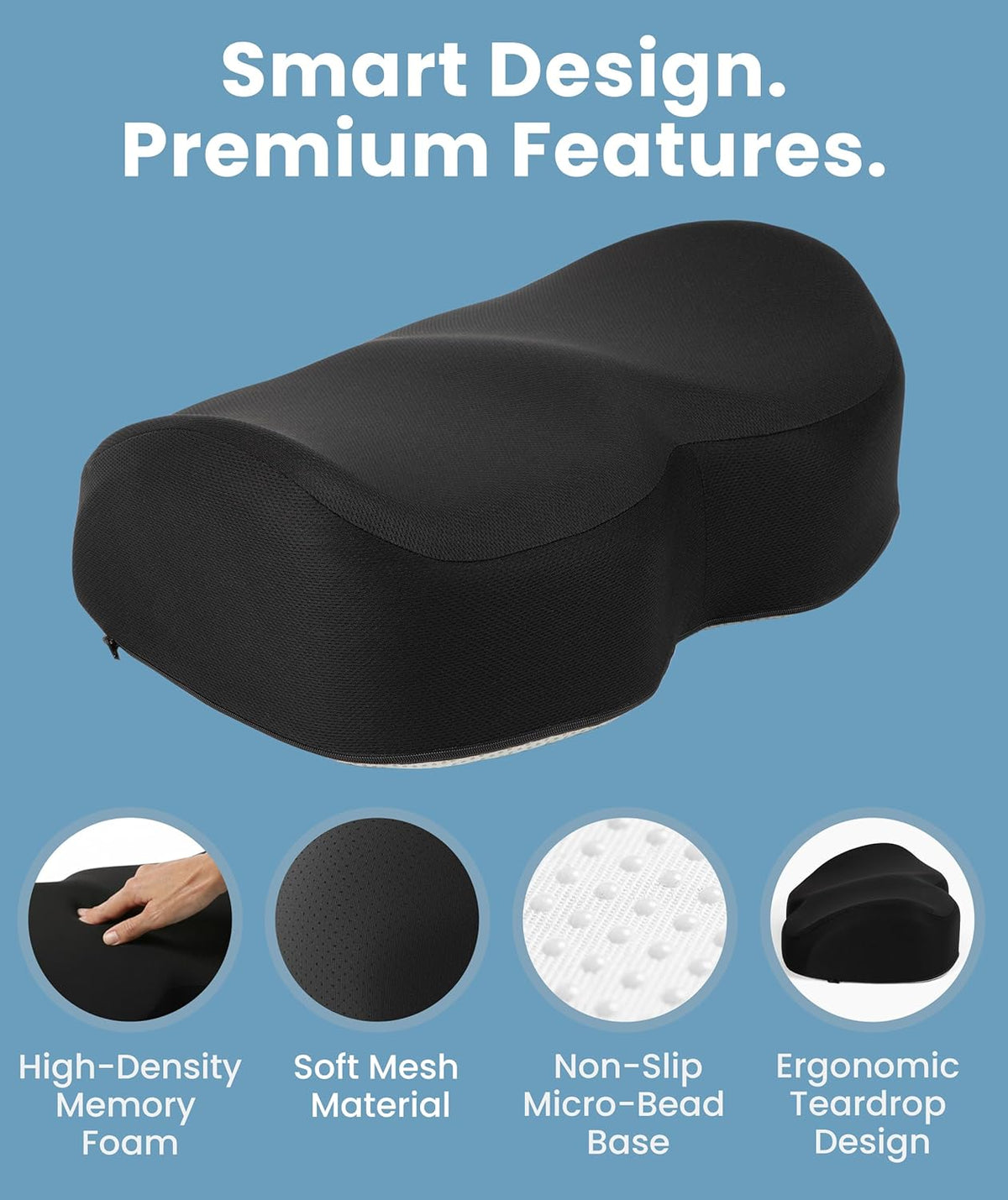 Everlasting Comfort Foot Rest for Under Desk at Work - Memory Foam Office Foo...