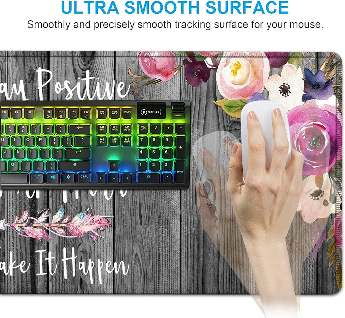 Office Desk Pad,Large Mouse Pad,Laptop Desk Table Protector Writing Mat, Ergo...