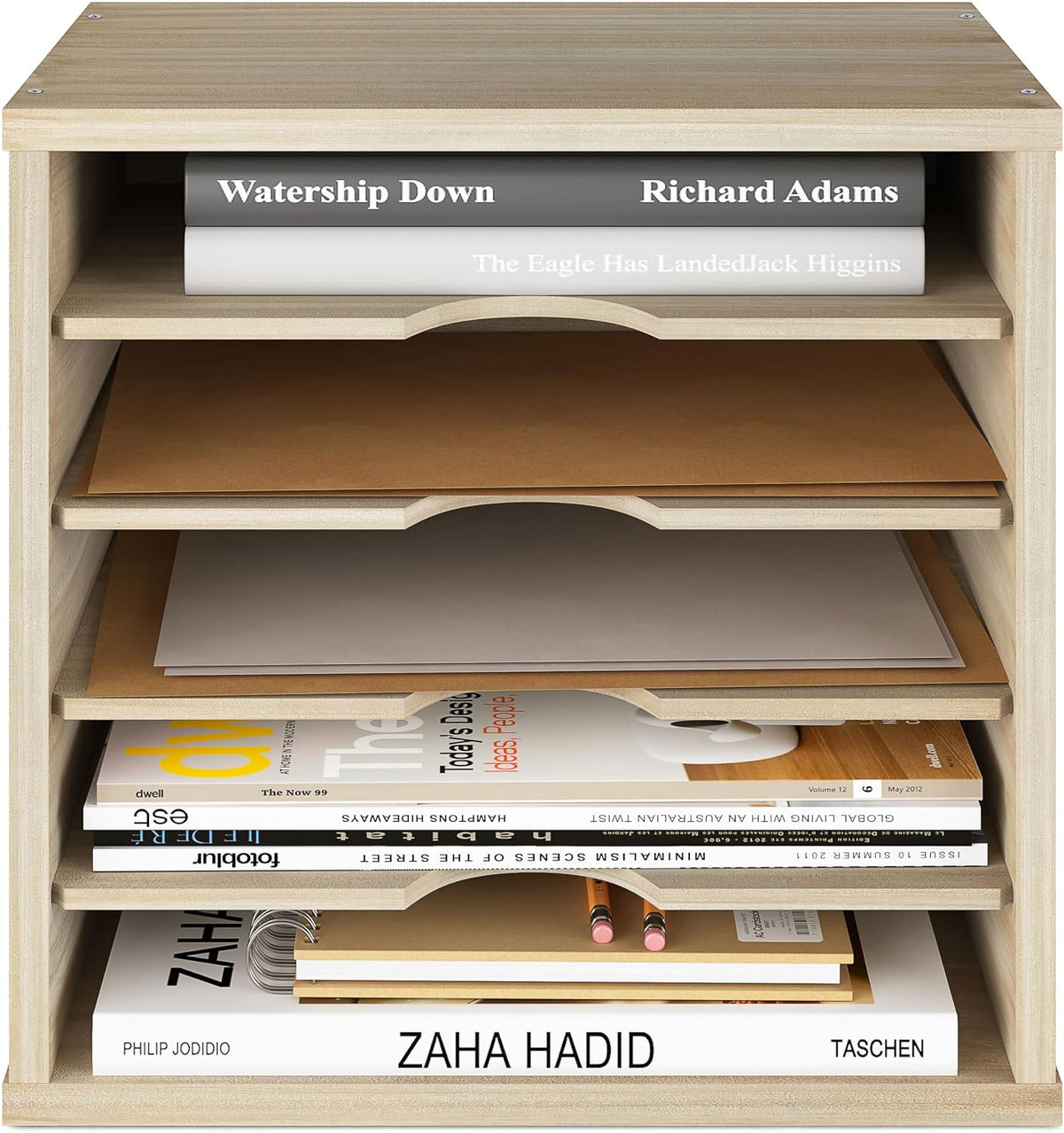 Ballucci 5-Tier File Organizer for Desk, Mail Sorter, Office Desk Organizatio...