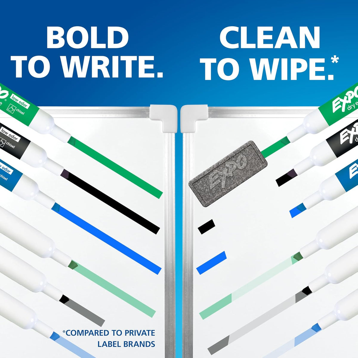 EXPO Dry Erase Markers, Low Odor Ink, Black, Fine Tip, 36 Count - Easily Eras...