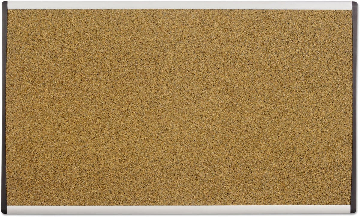 Quartet Bulletin Board, 24" x 14", Corkboard, Cubicle, Arc, Aluminu...