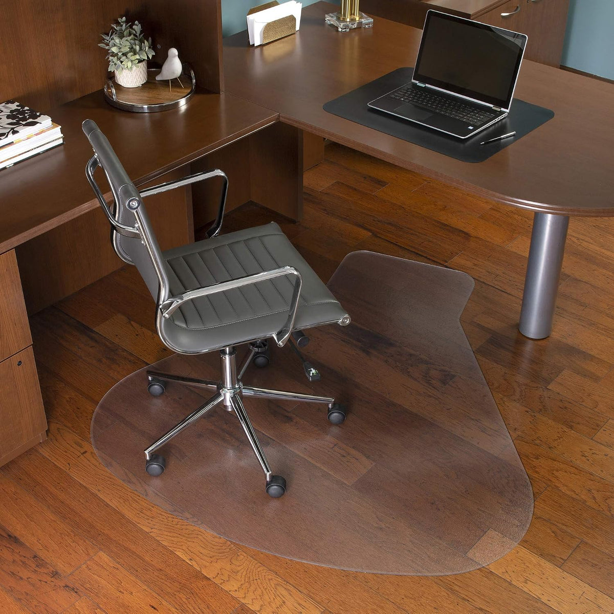 ES Robbins Everlife Hard Floor Chair Mat, 66"x60", Clear