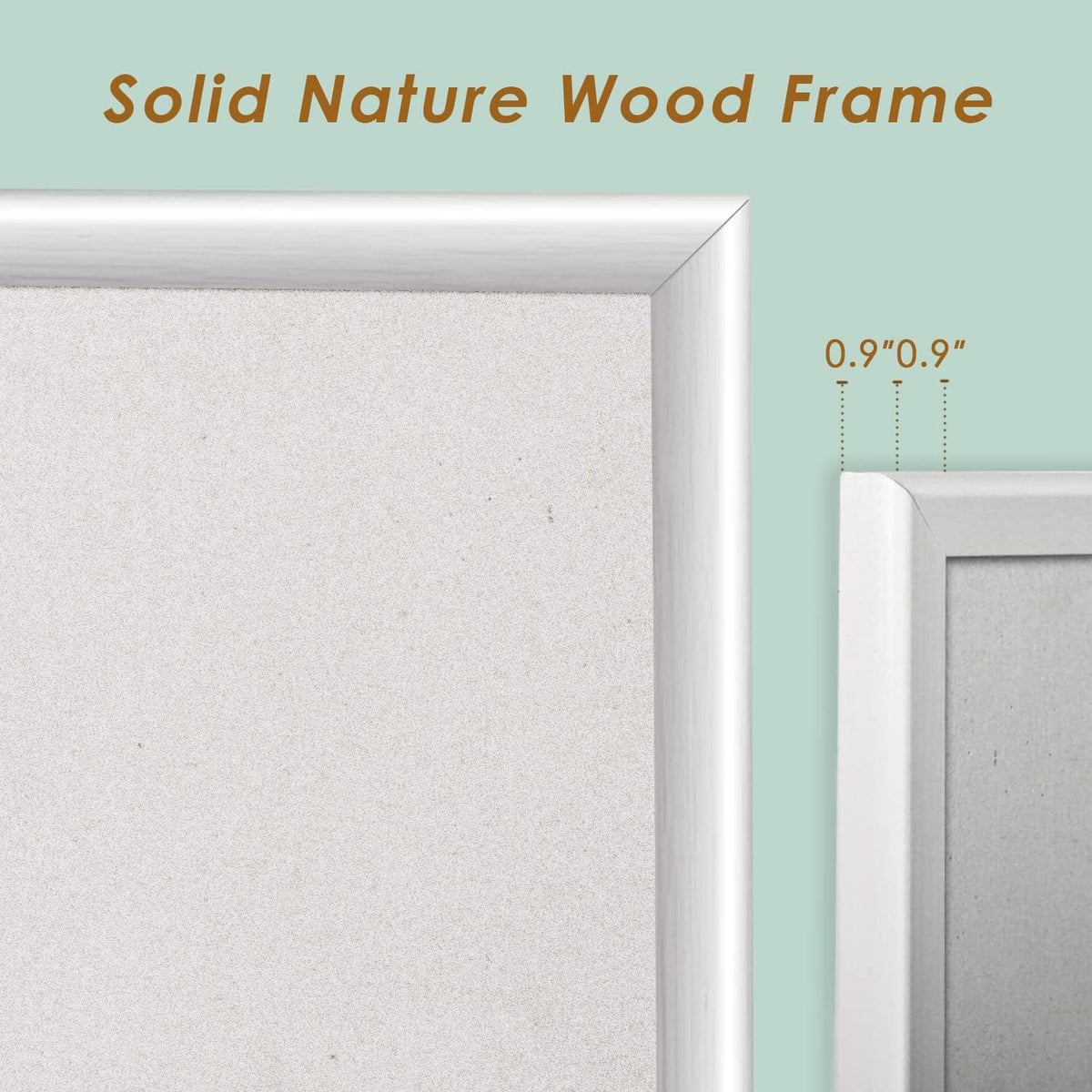 INNOVART White Cork Bulletin Board 36" X 24" with 10 Push Pins, Cor...
