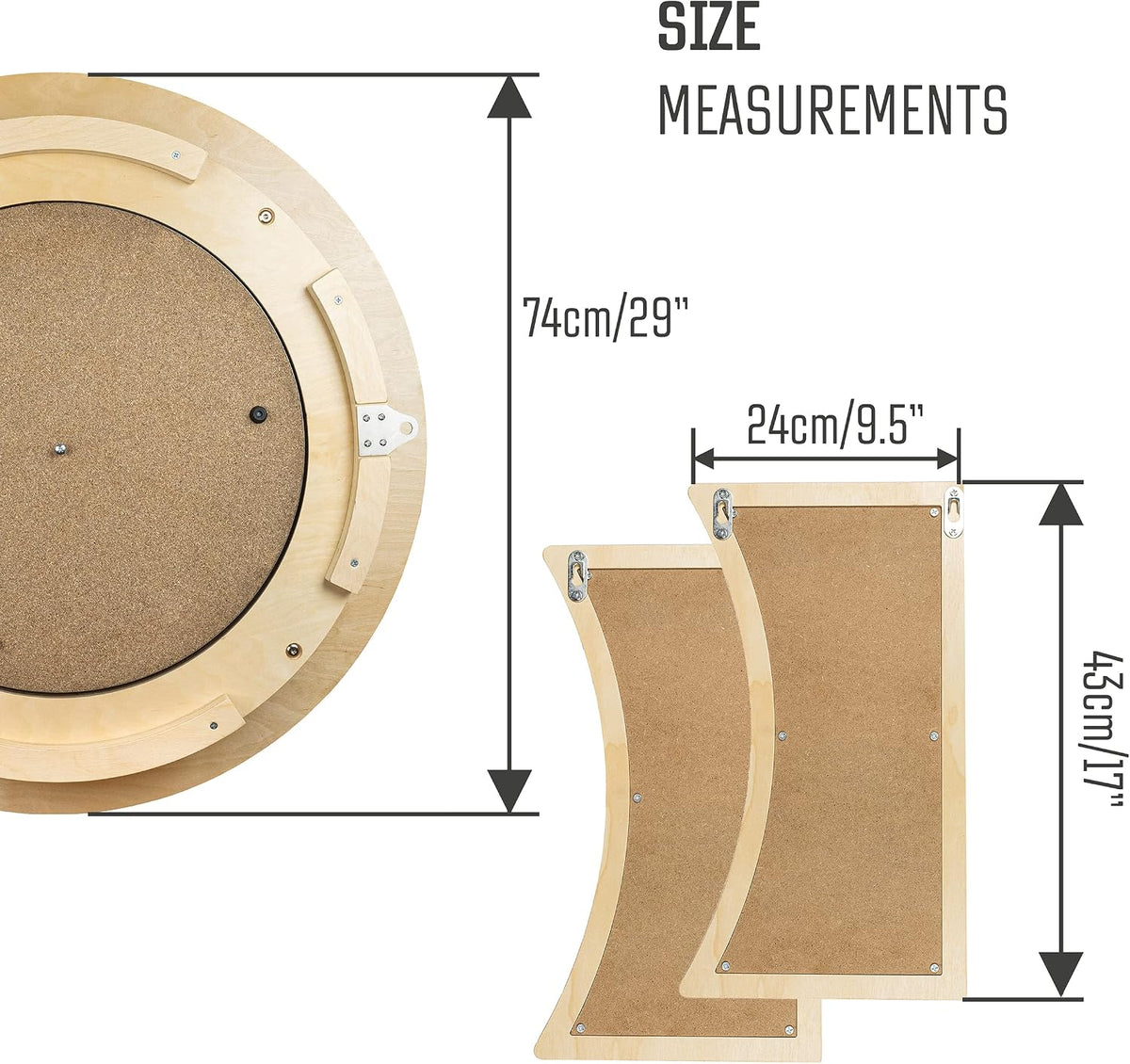 Dart Board Cabinet Set with LED Light; Bristle Dartboard, Built in LED Light,...