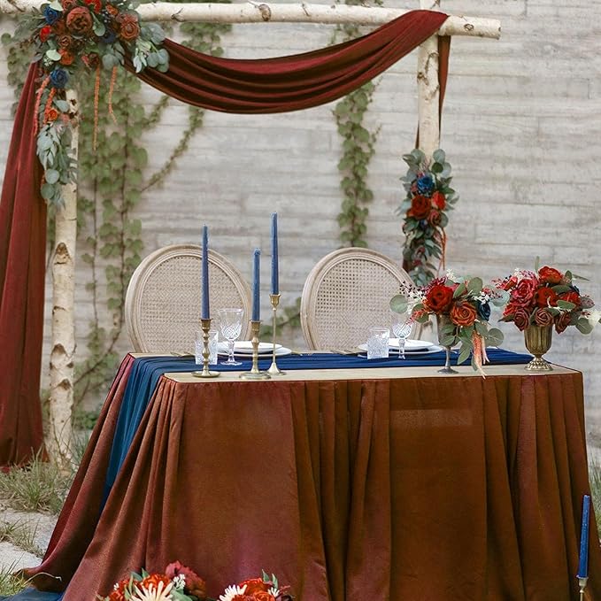 10 x 7 Feet Rust Backdrop Curtain for Partie, Background Curtains for Photosh...