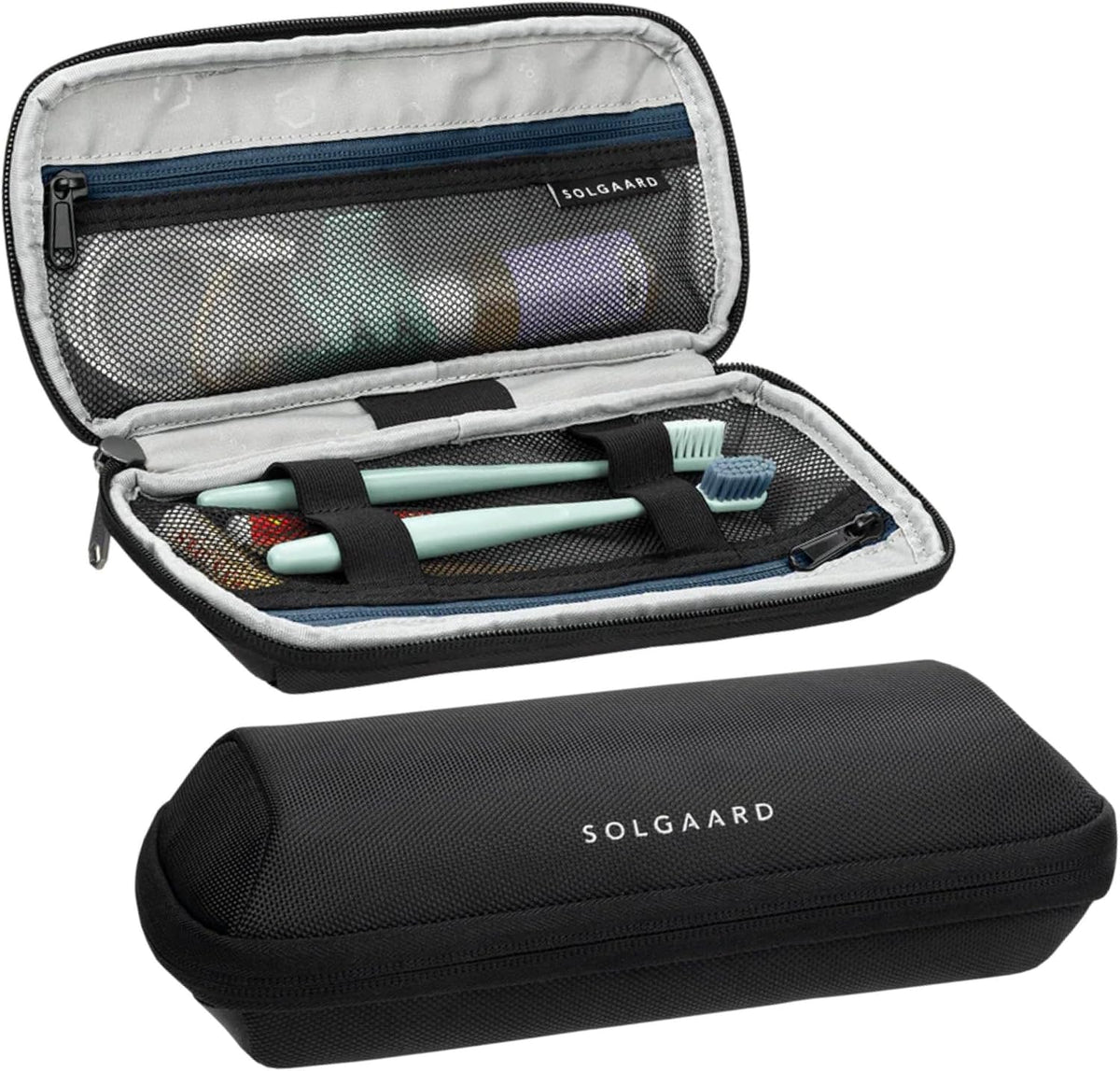 Solgaard Lifekit Versa Organizer -Travel Pouch Kit & Toileltry Bag (Black)