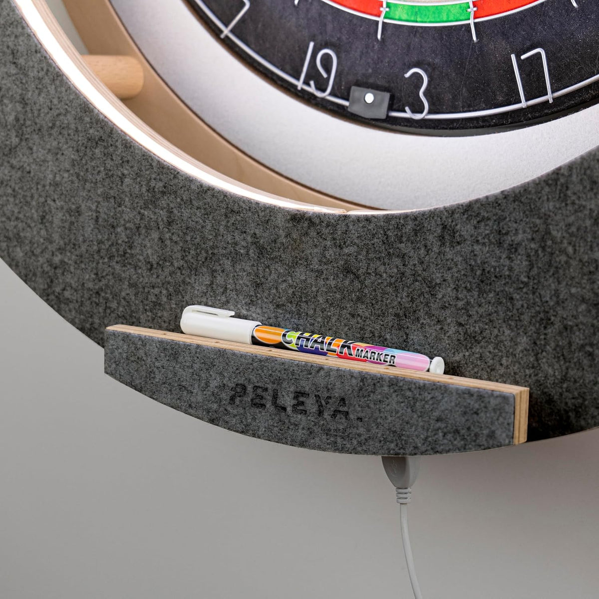 Dart Board Cabinet Set with LED Light; Bristle Dartboard, Built in LED Light,...