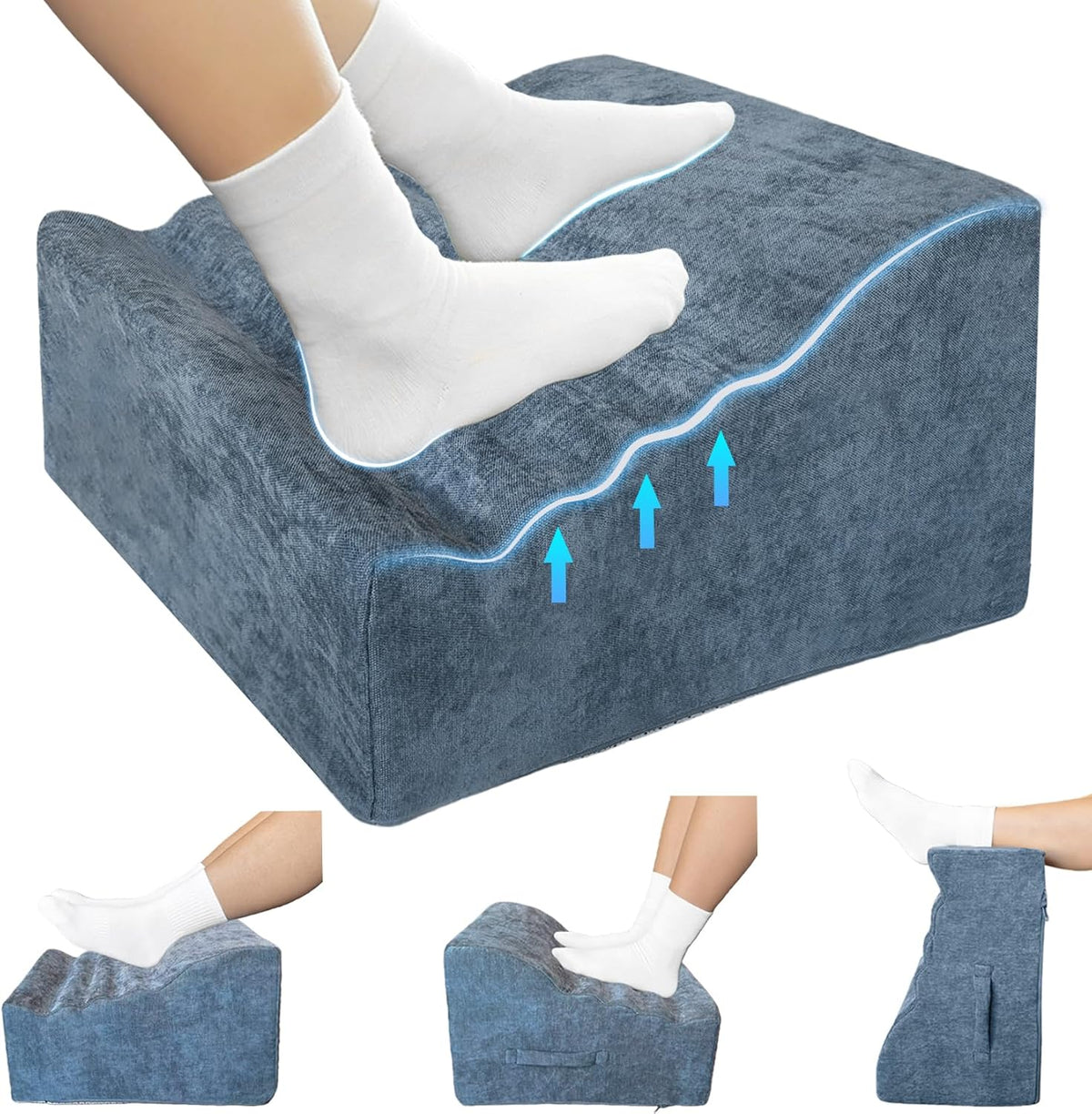 Under Desk Footrest, Multi-Functional Footrest with Portable Handle