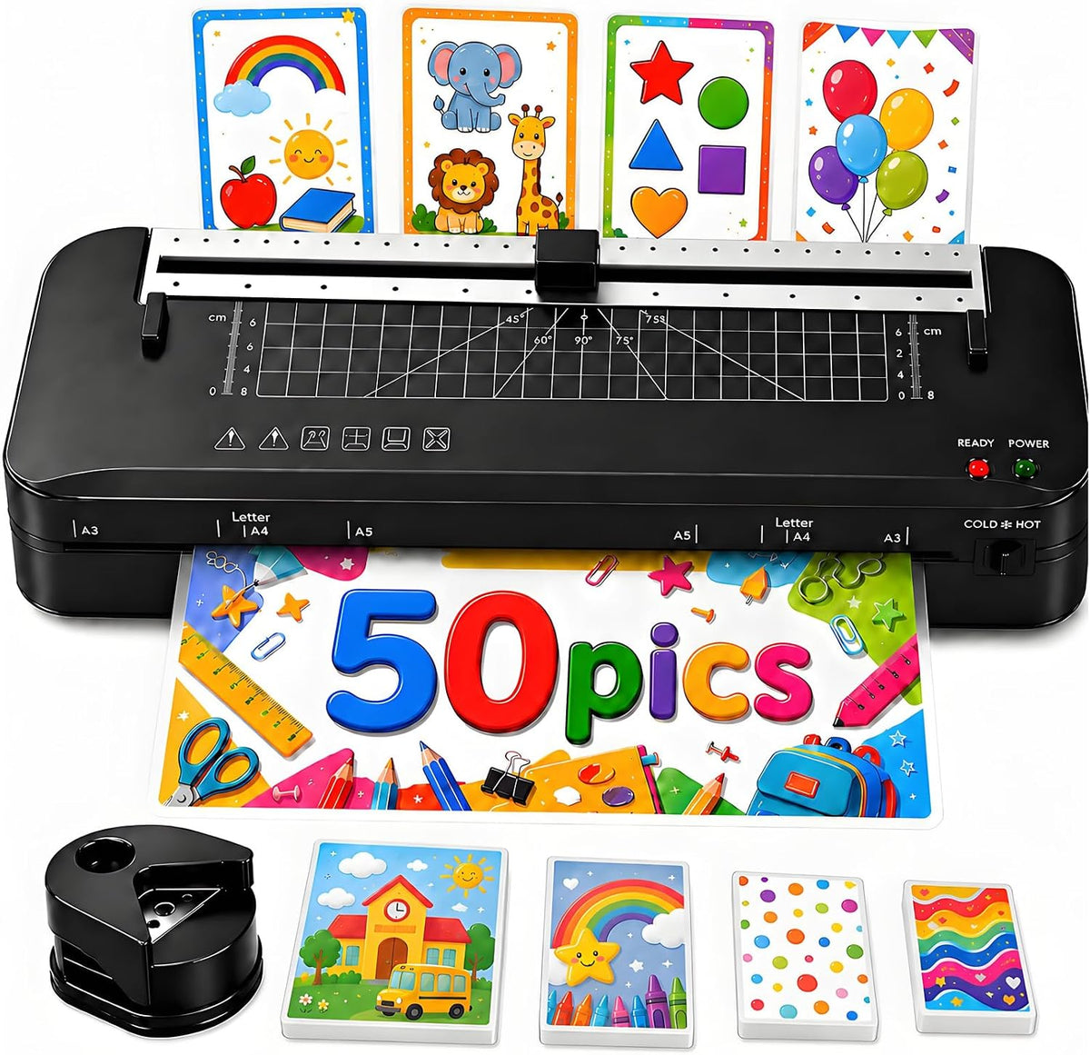 Laminator, A3 Laminator Machine with Built-in Trimmer