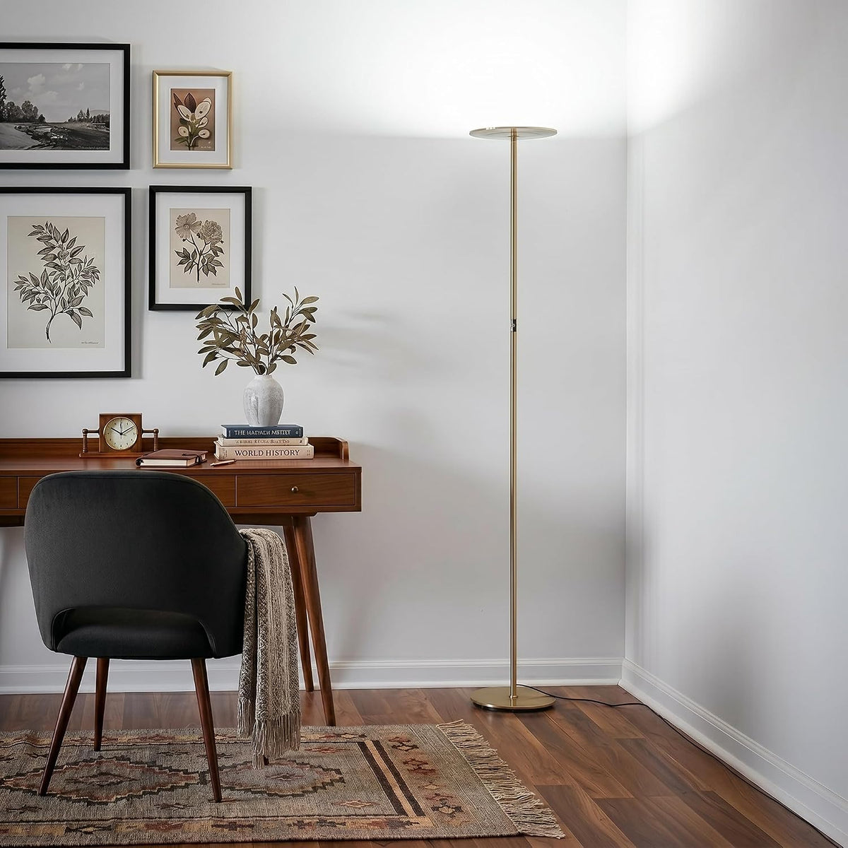 Brightech Sky Flux Dimmable LED Floor Lamp – Super Bright Floor Lamp with 3 L...