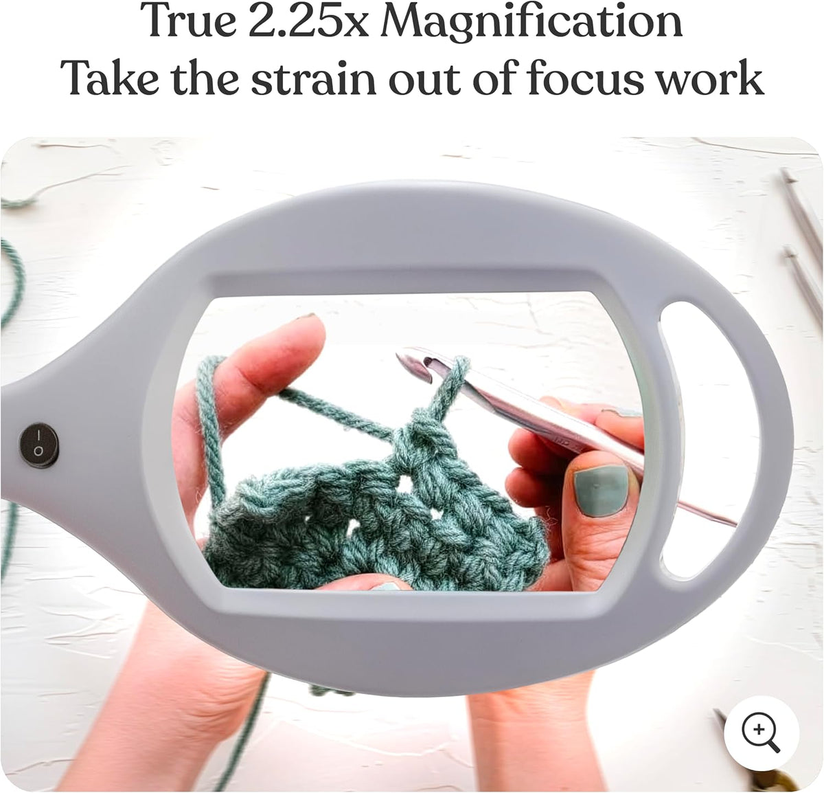 Brightech LightView Pro Magnifying Glass with Light and Stand, Magnifying Flo...