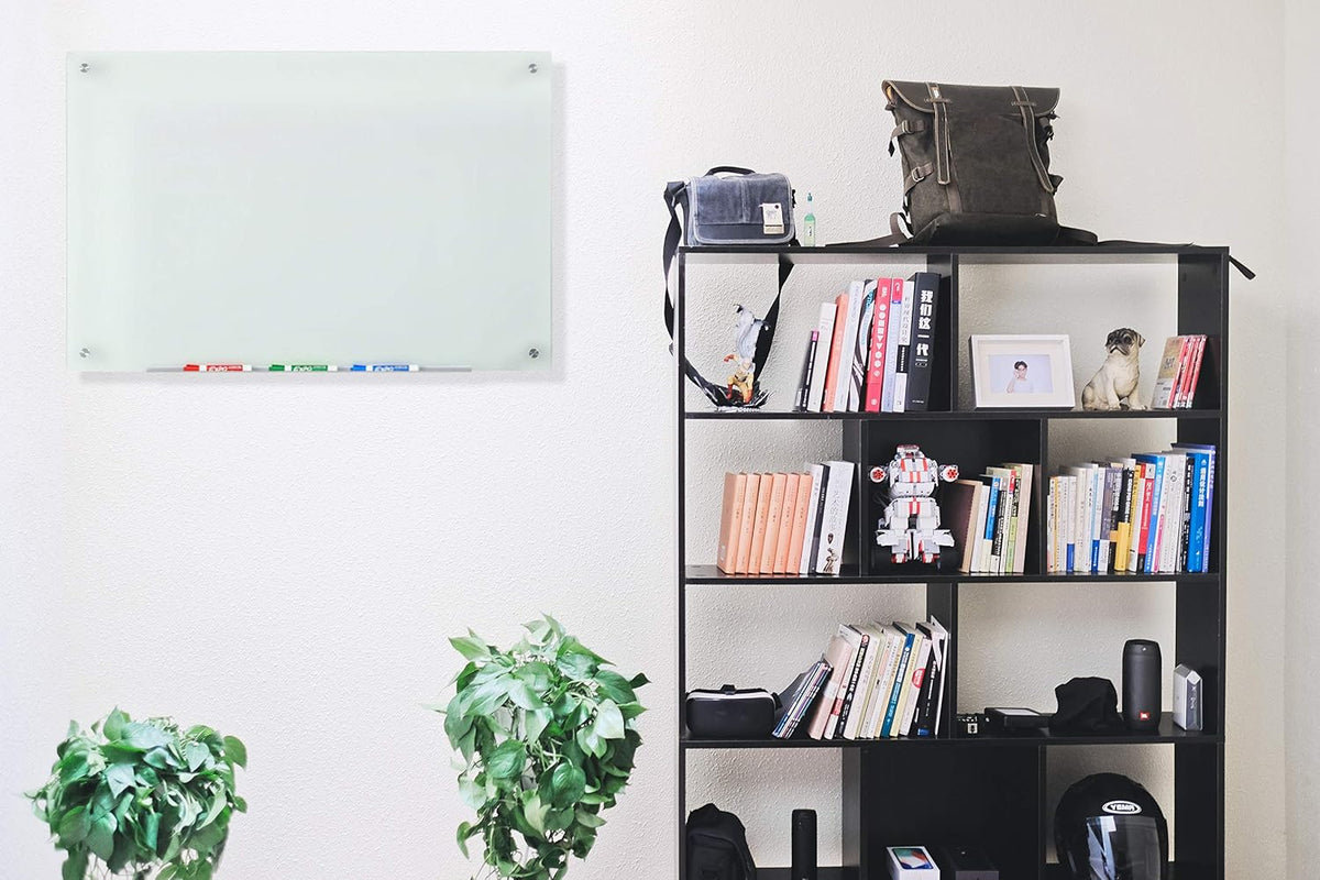Audio-Visual Direct Non-Magnetic Glass Dry-Erase Board, 24" x 18", ...