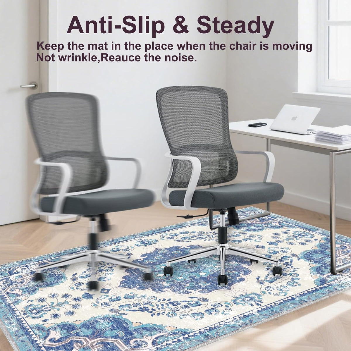 Chair Mat for Hardwood Floor, Office Floor Mat Rolling Under Desk Mat, Comput...
