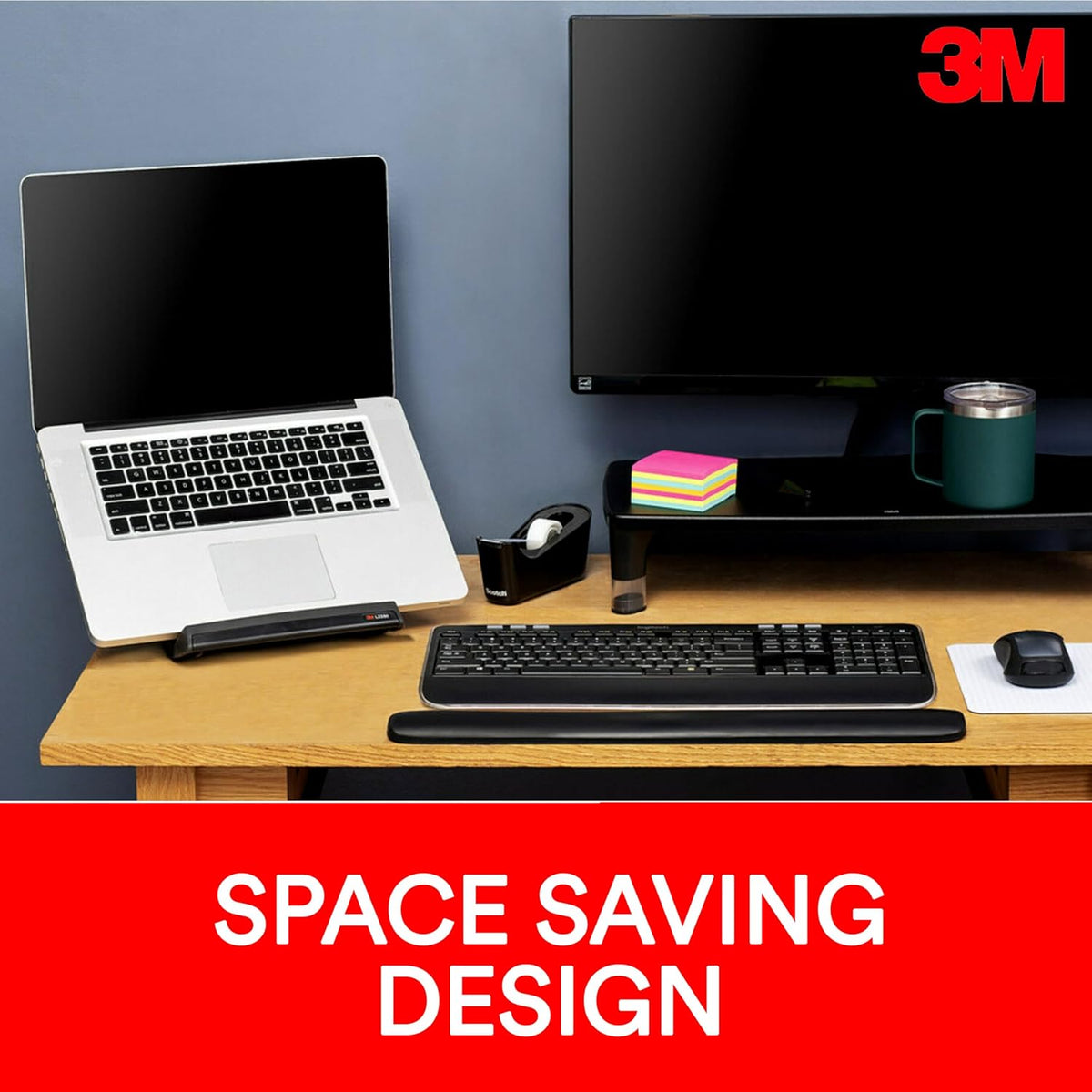 3M Vertical Notebook Computer Riser With Cable Management, 9" X 12"...
