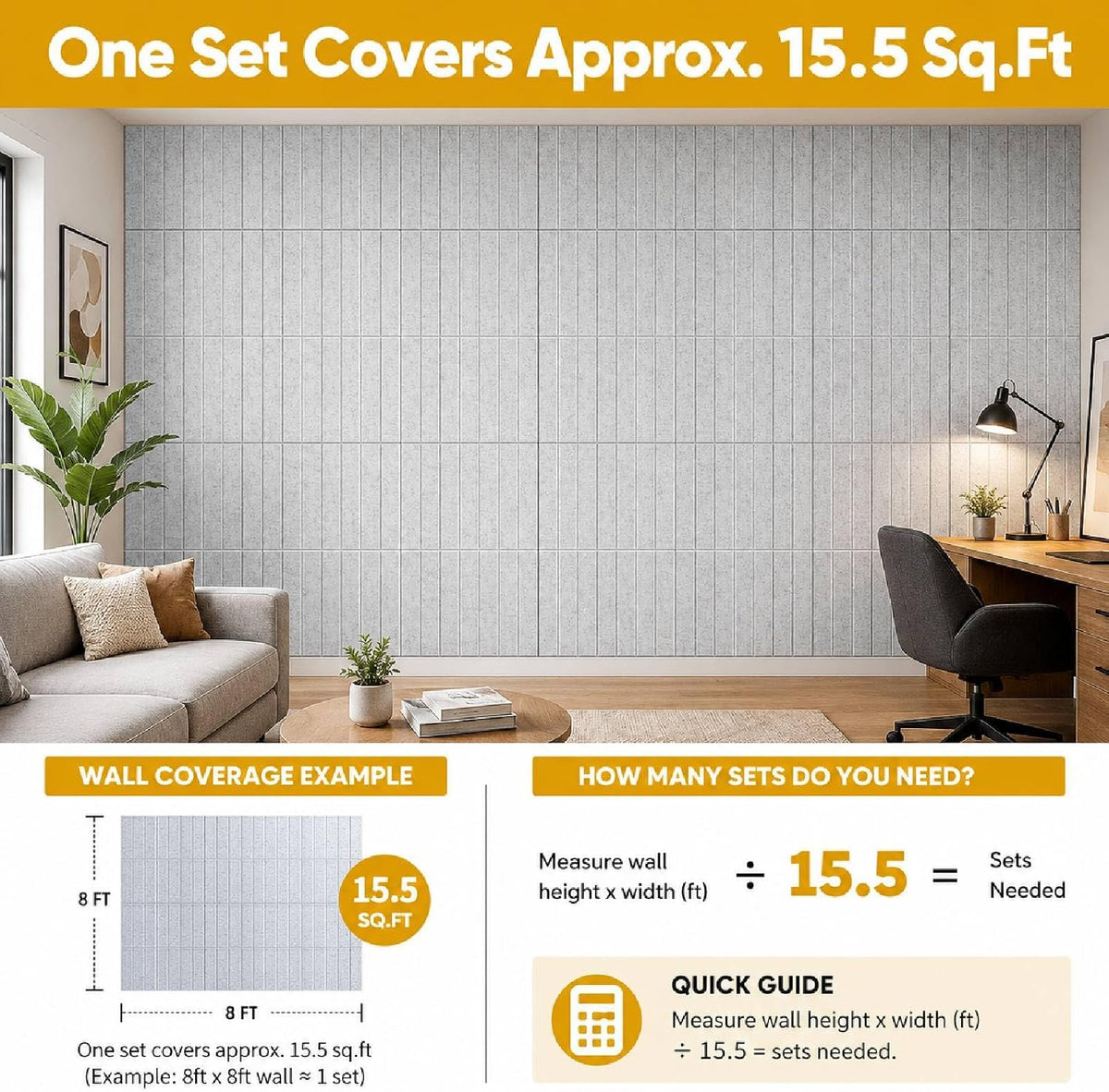 16 Pack Large Felt Bulletin Board & Cork Boards Alternative, 48"x48&...
