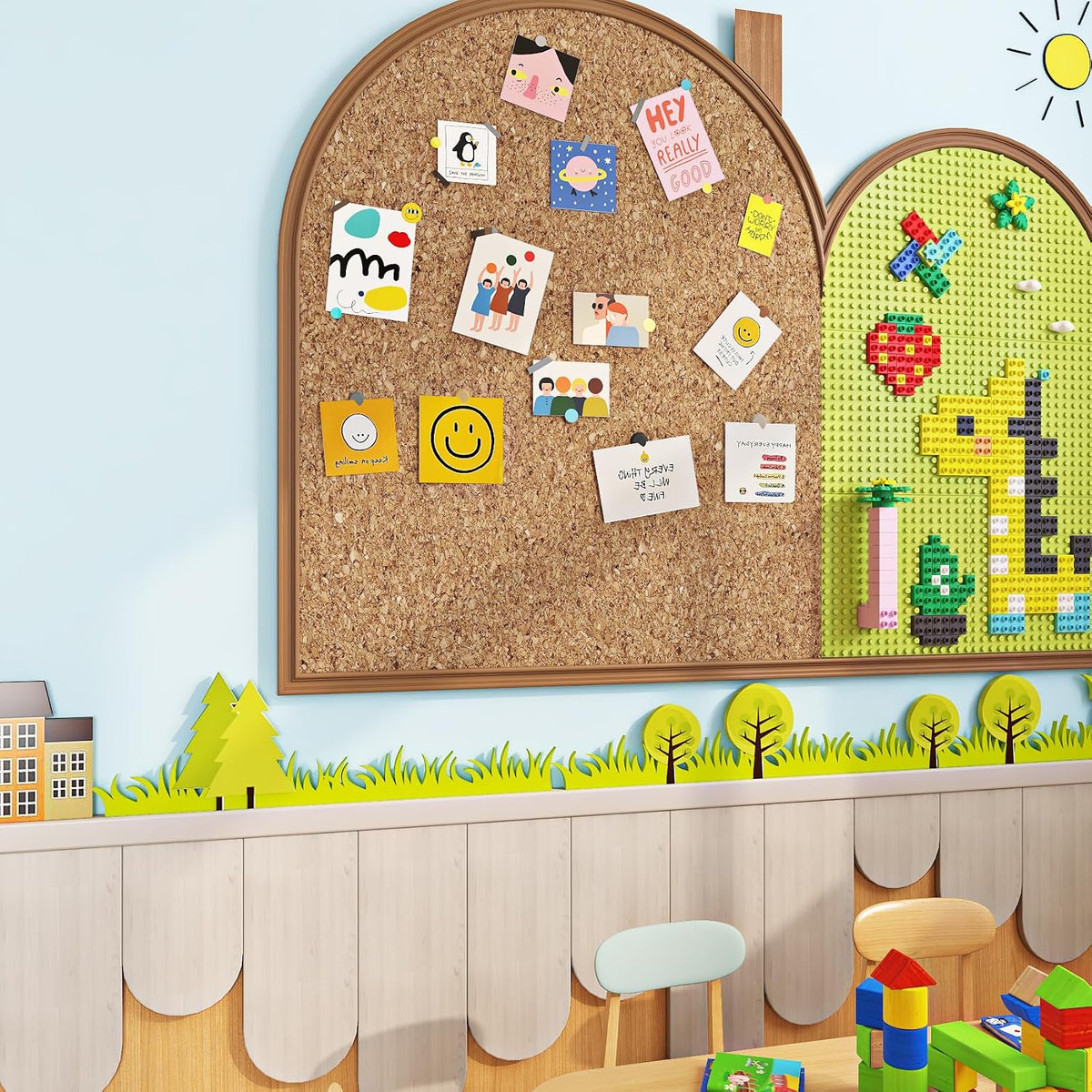 ReWallpaper Large Cork Board Roll 1.5mm Thick Self Adhesive Cork Boards for W...