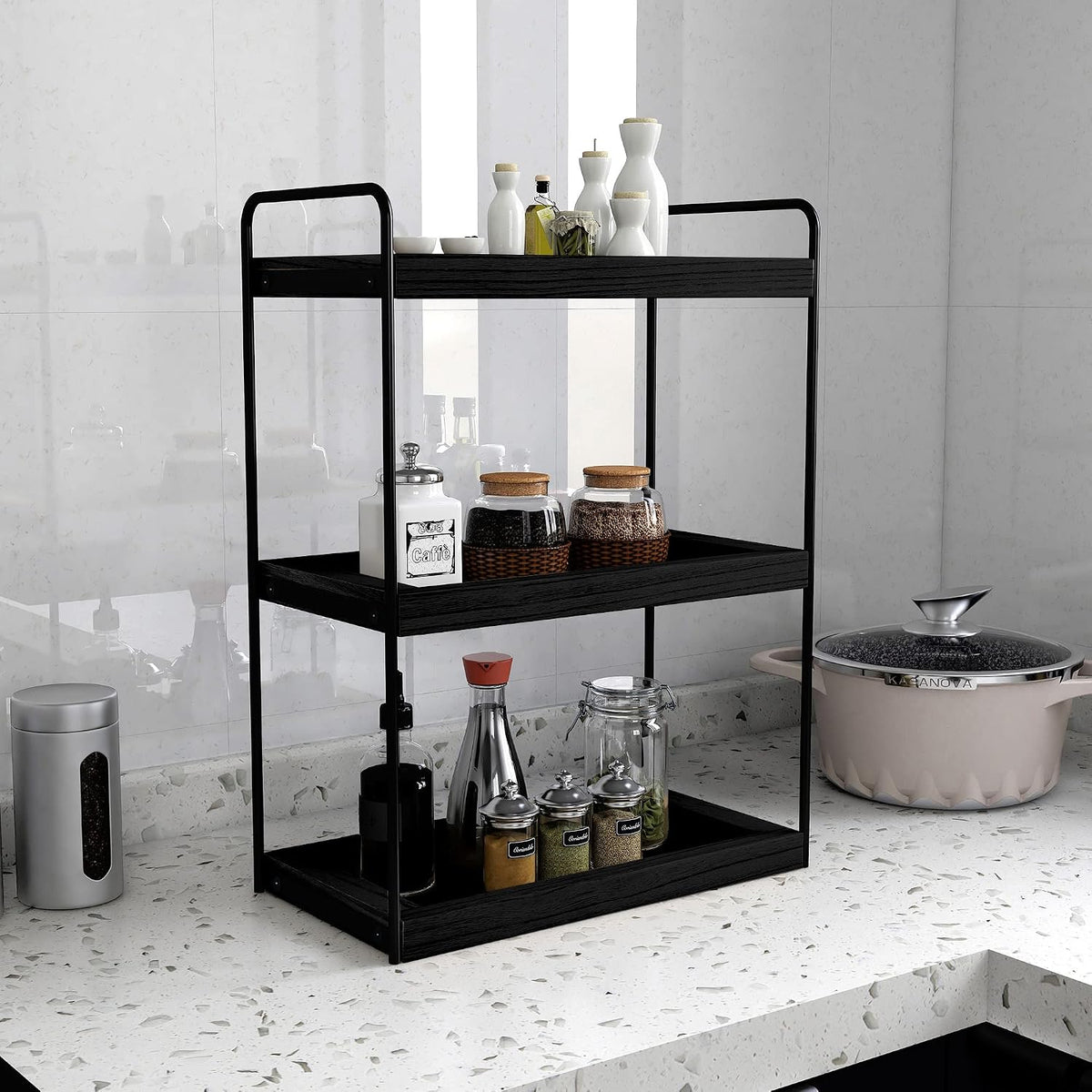 Dorhors Bathroom Counter Organizer,Countertop Tray Storage Shelf