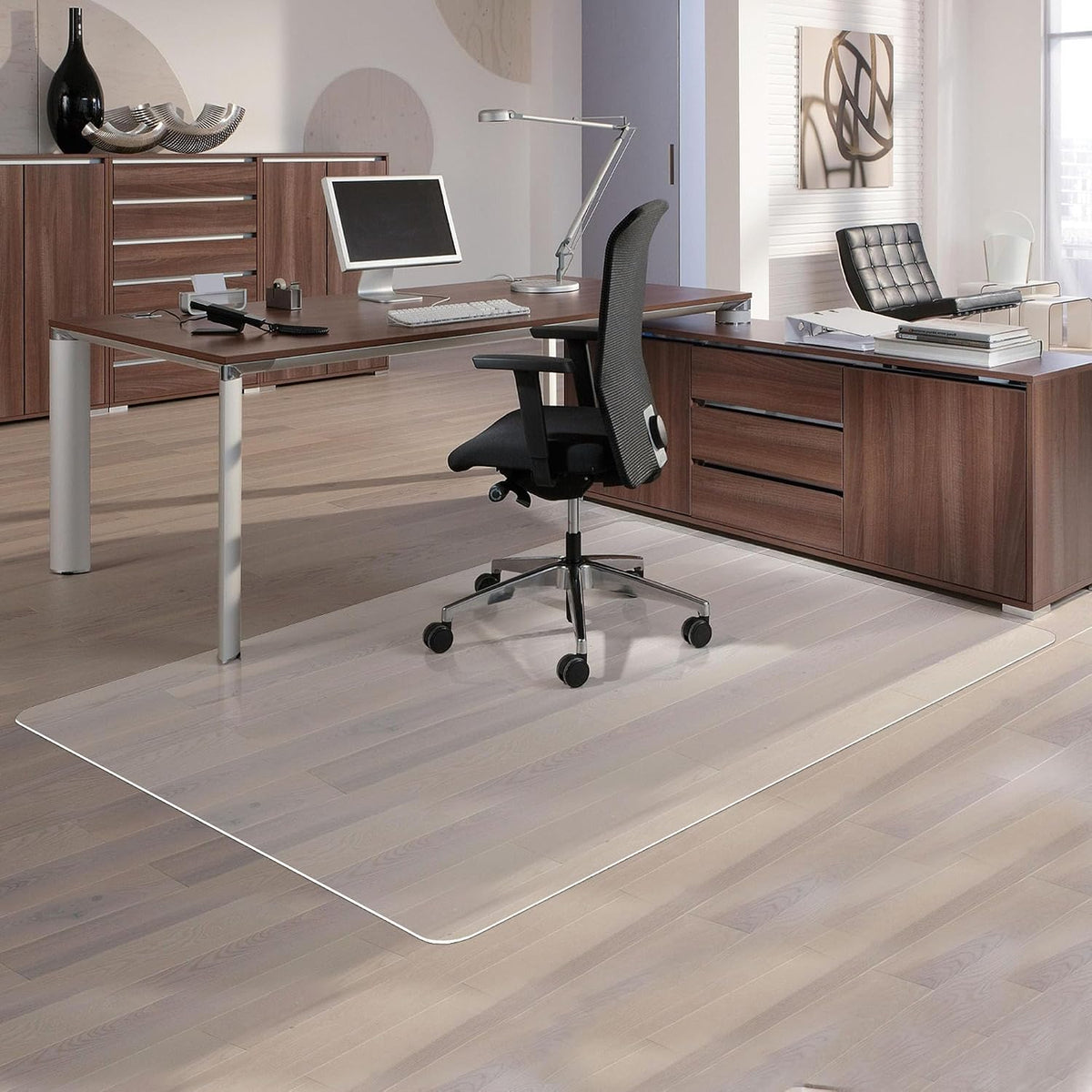 100pointONE Office Chair Mat- 46" x 60" Clear Floor Protector Mat f...