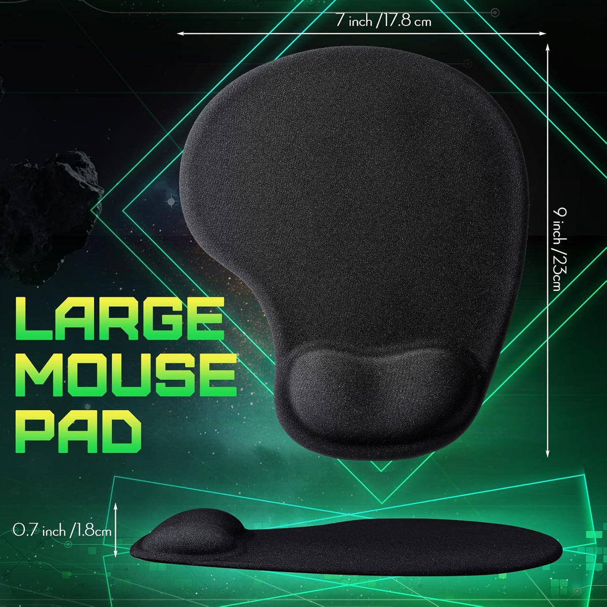 20 Pieces Ergonomic Mouse Pad with Wrist Support Gel Mouse Pad with Wrist Res...