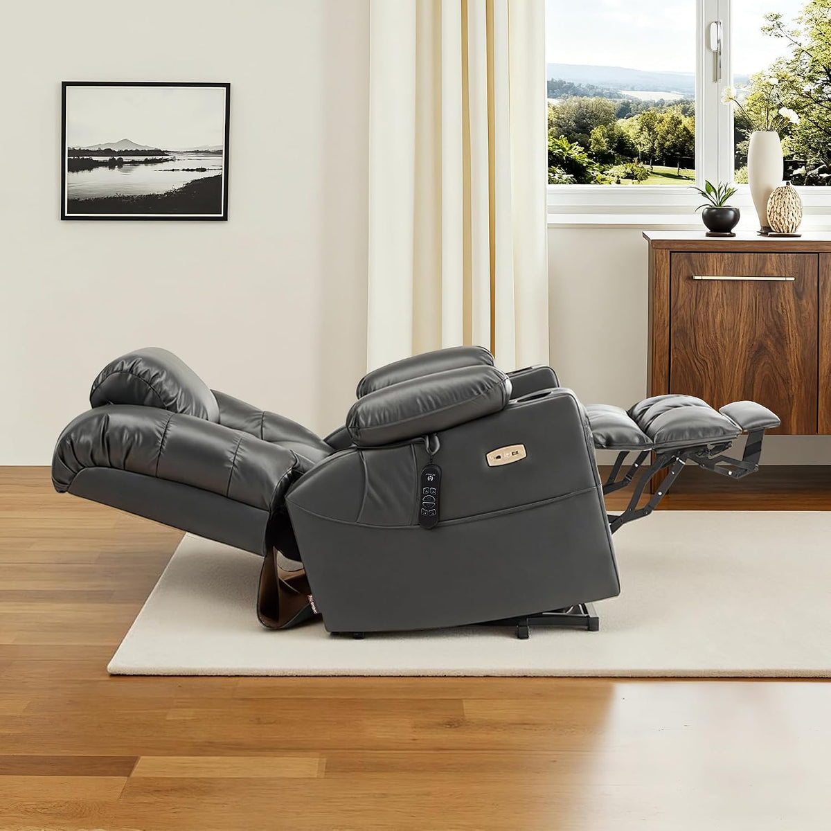 MCombo 3 Motor Lay Flat Power Lift Recliner for Elderly, Medium-Wide, R7524