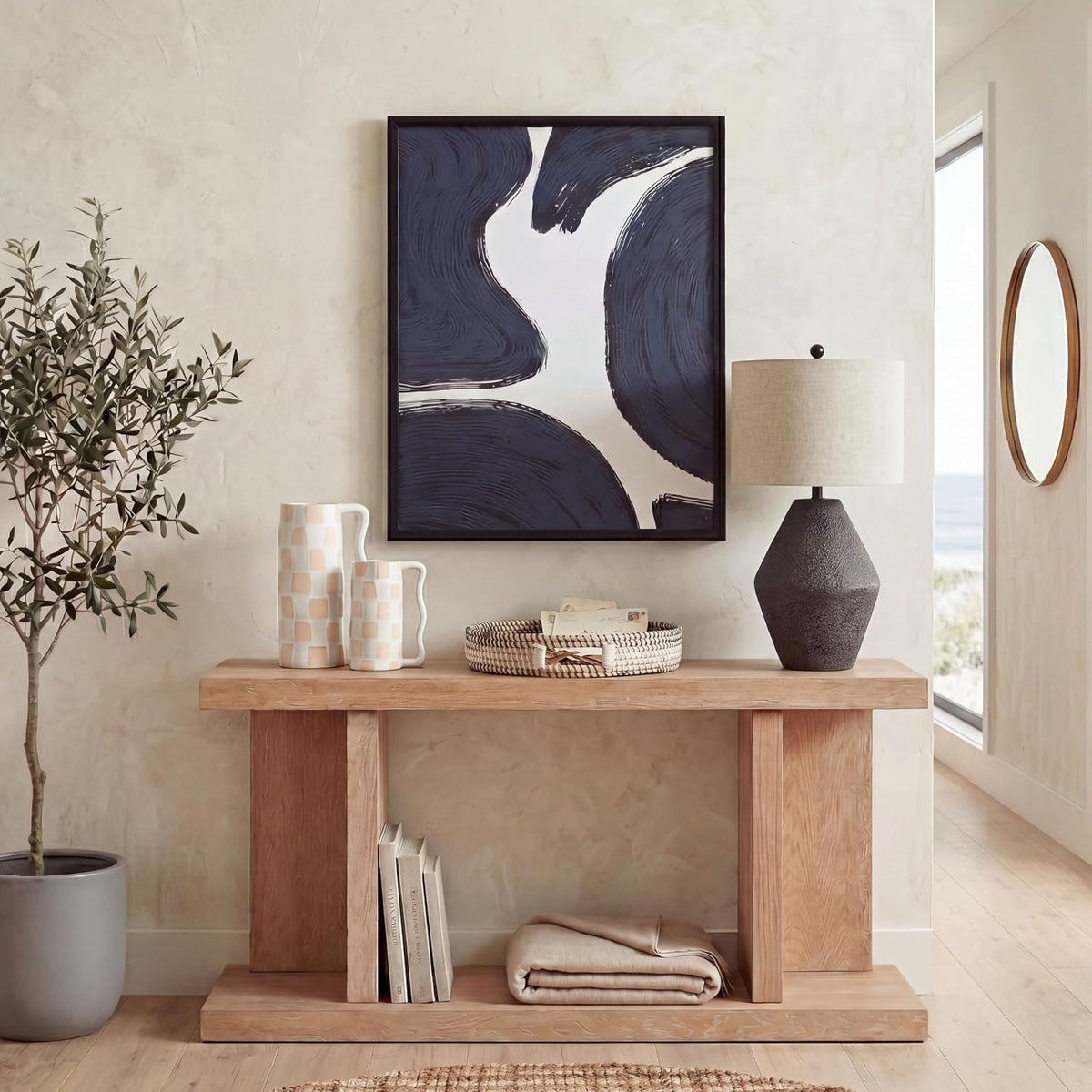 SAFAVIEH Ersta Table Lamp, 26.5" Modern Brown TBL4367A