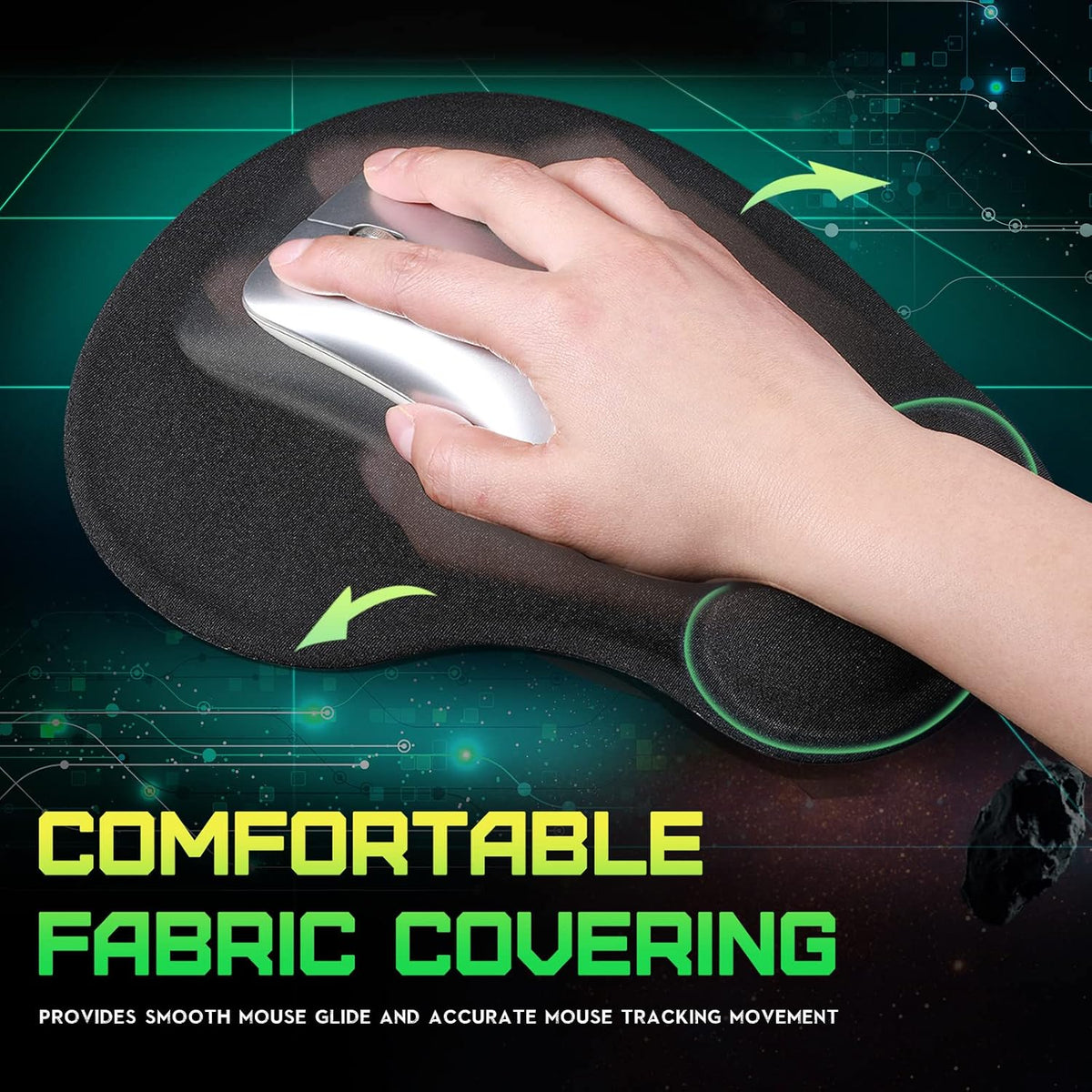 20 Pieces Ergonomic Mouse Pad with Wrist Support Gel Mouse Pad with Wrist Res...