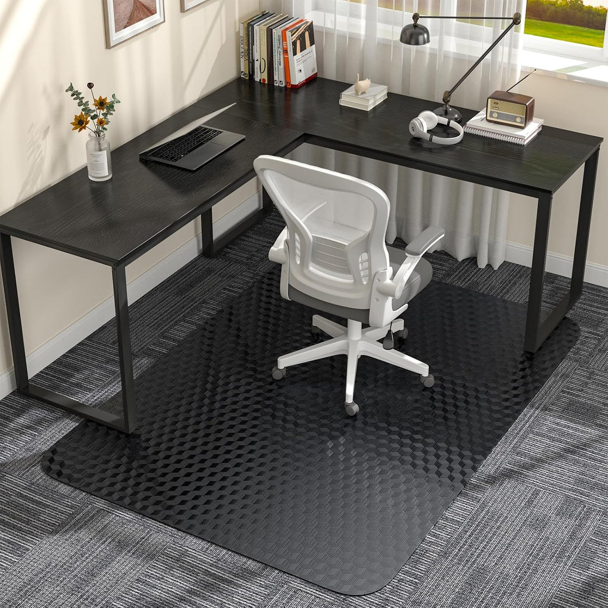 Office Chair Mat for Low Pile Carpet, 36" x 48" Clear Plastic