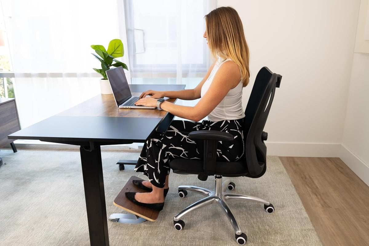 Under Desk Footrest for Active Sitting – Motion Rocking Foot Rest to Bounce &...