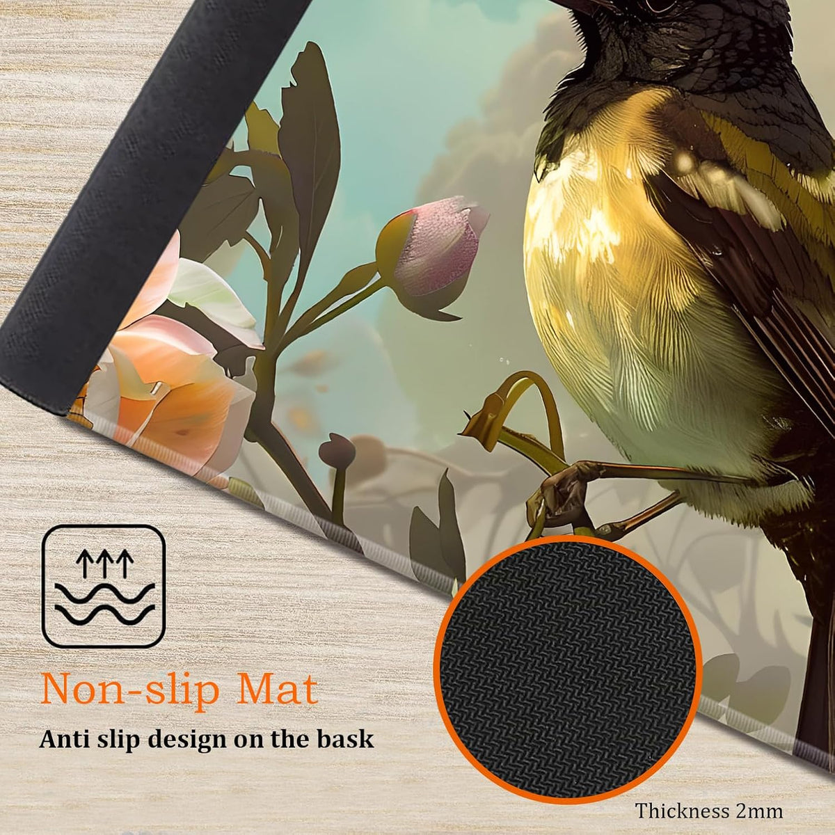 Large Gaming Mouse Pad, Keyboard Wrist Rest Pad + Mouse Wrist Pad + Coaster 4...