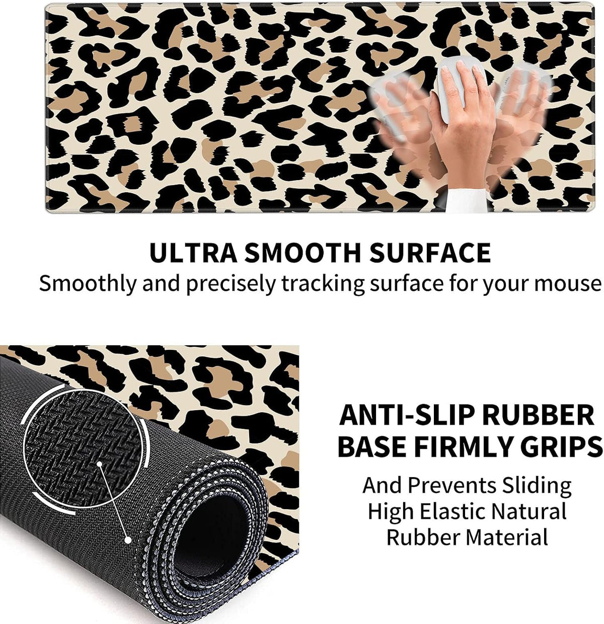 Pretty Mouse Pad and Wrist Rest Set, Extended Desk Mat (31.5" x 11.8&quo...