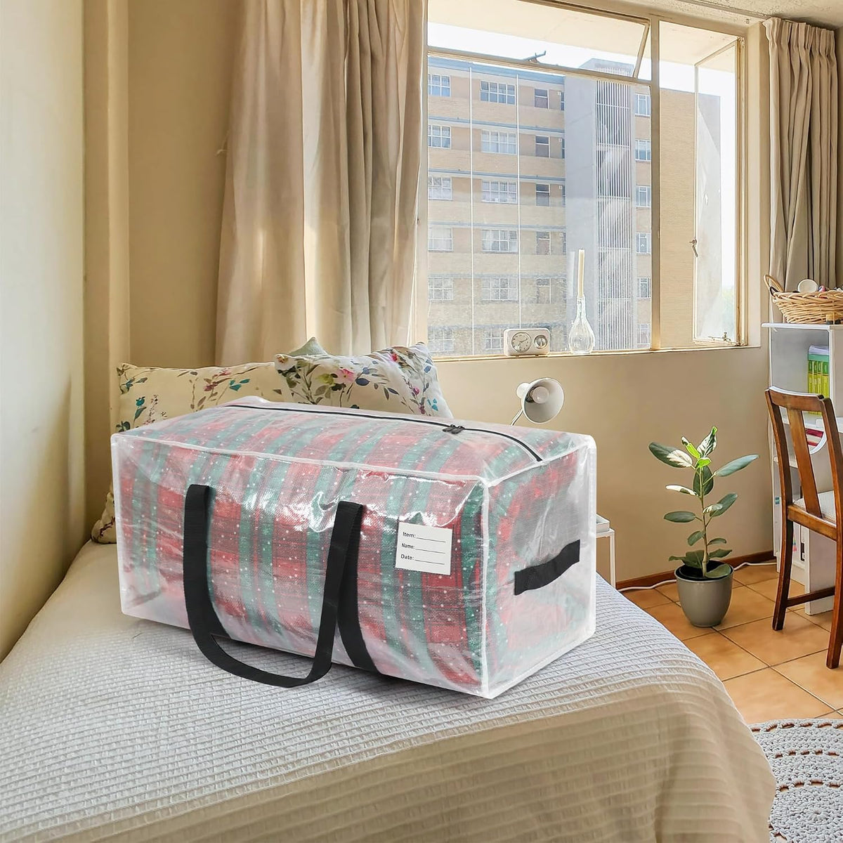 VTSVTS 8 Pack Extra Heavy Duty Large Moving Bags with Comfortable Handle &...