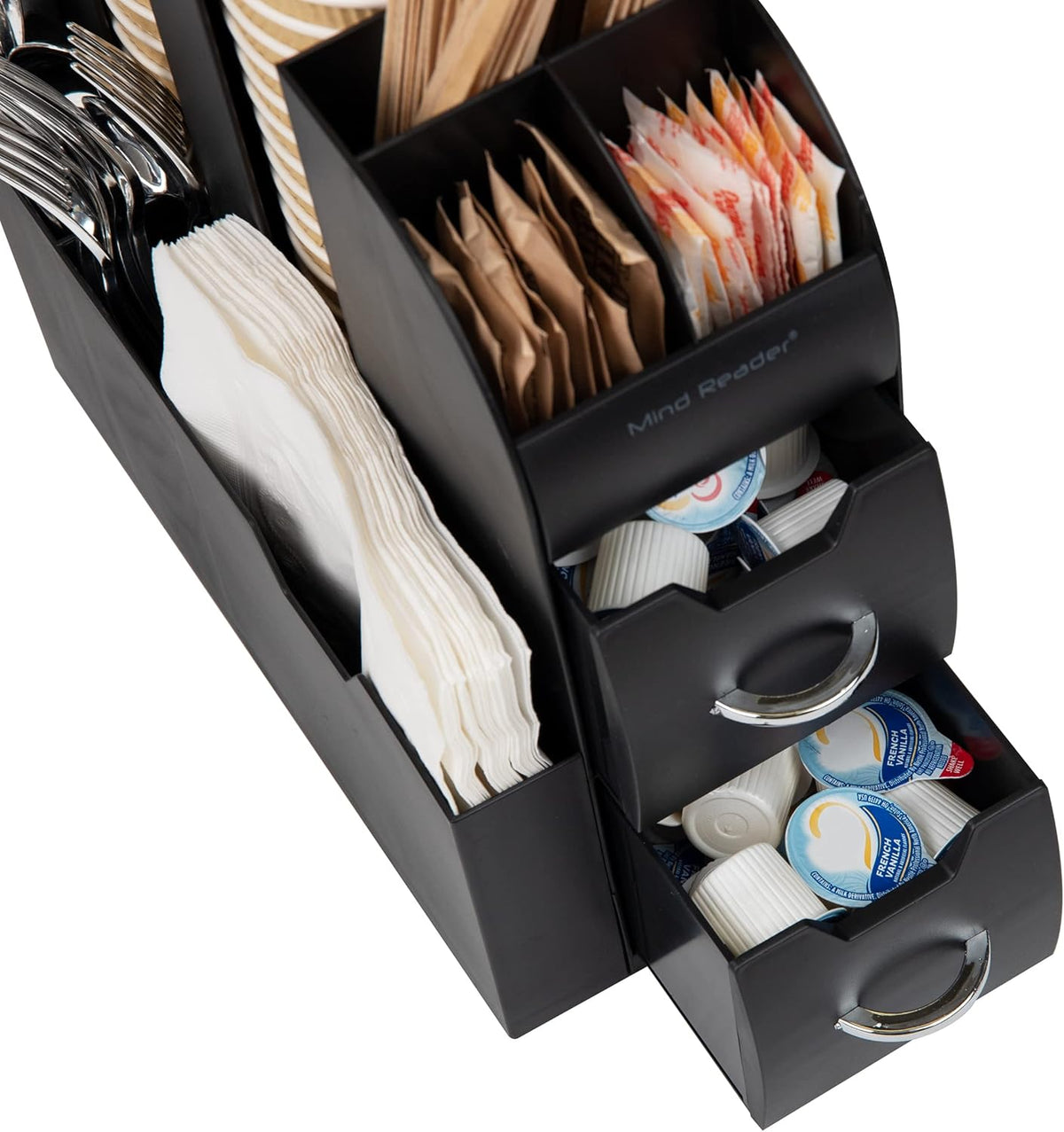 Mind Reader Single Serve Coffee Pod Drawer and Cup Condiment Set, 2 Pcs., 36 ...