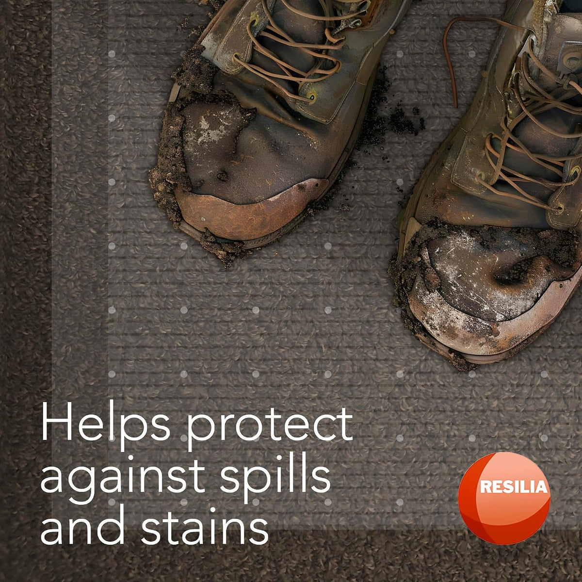 RESILIA Low-Pile Carpet Runner - Non Slip Carpet & Rug Protection, Washab...