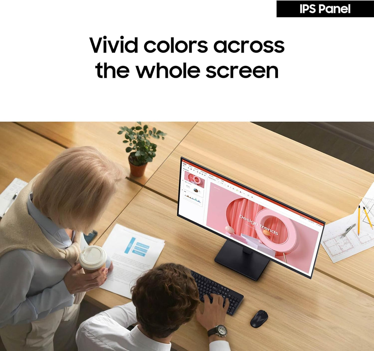 Samsung 24" (S30GD) Essential Monitor with IPS Panel and Tilt Only Stand