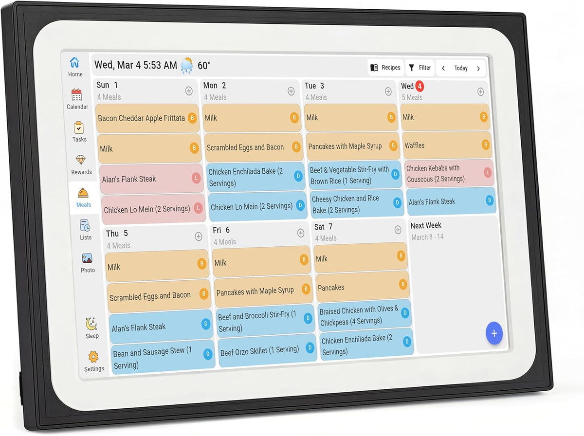 10.1" Smart Digital Calendar wall touch screen Electronic Family Planner