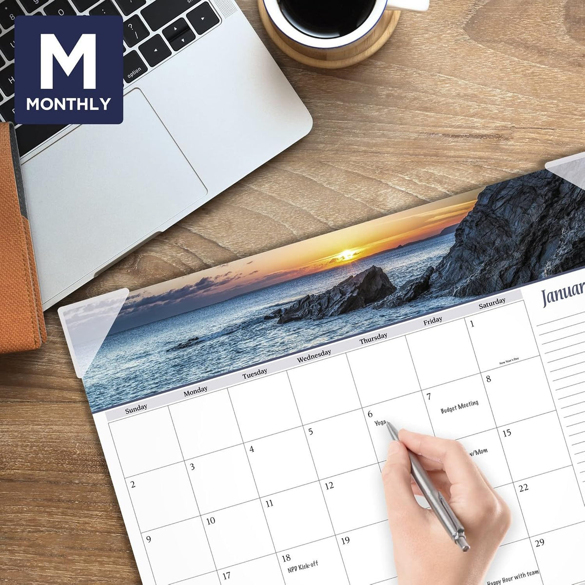 2022 Desk Calendar by AT-A-GLANCE, Monthly Desk Pad, 21-3/4" x 17",...