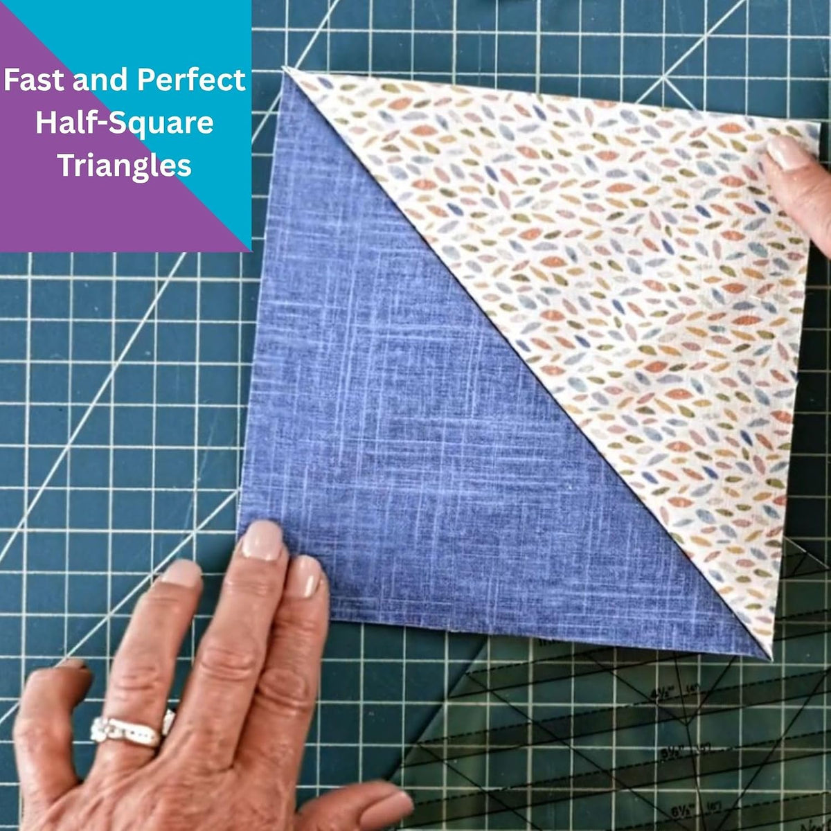New Leaf Stitches Clearly Perfect Slotted Trimmer — Acrylic Quilting Ruler fo...