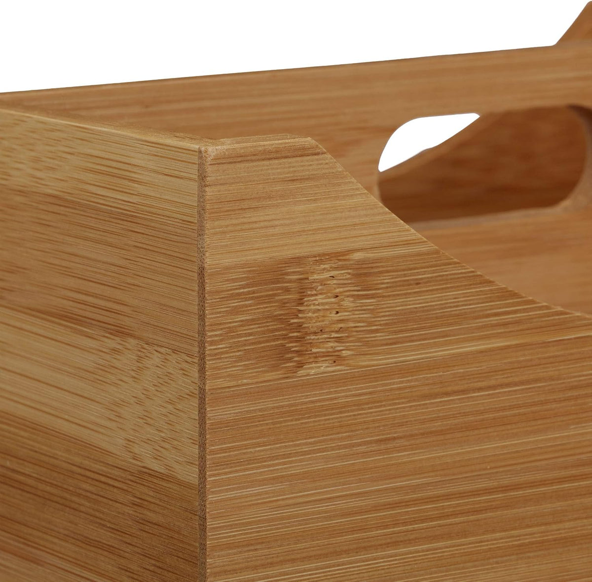 Relaxdays Bamboo Desk Organizer, Stationery Pen Holder, Office File Sorter Ca...