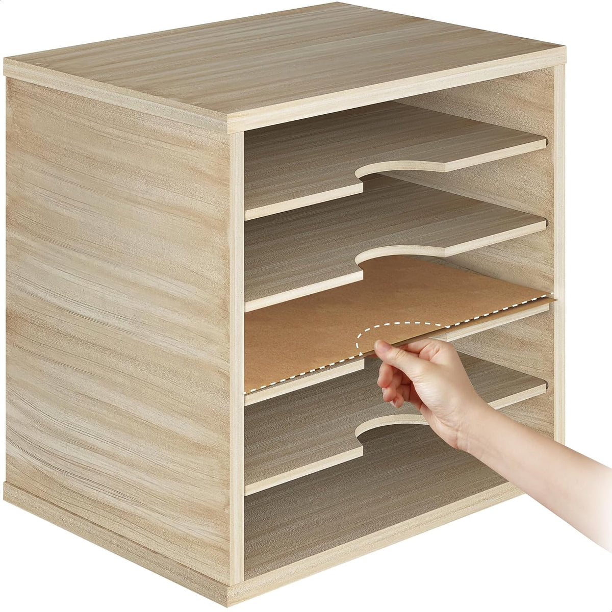 Ballucci 5-Tier File Organizer for Desk, Mail Sorter, Office Desk Organizatio...