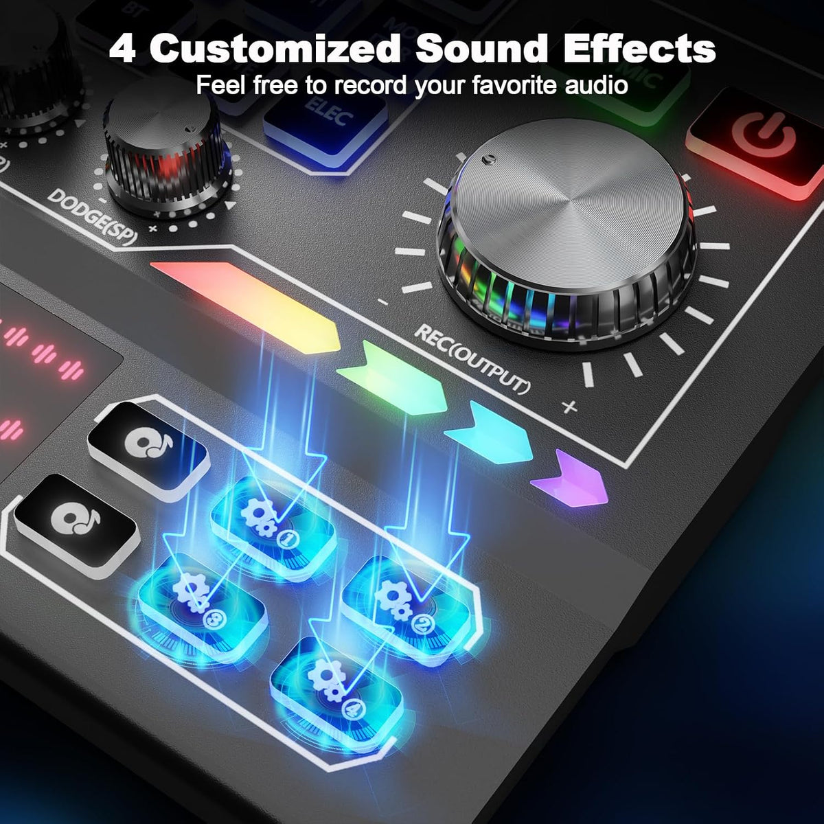P9-Podcast Equipment Bundle for 2,Dual 3.5mm Condenser Mic for Streaming