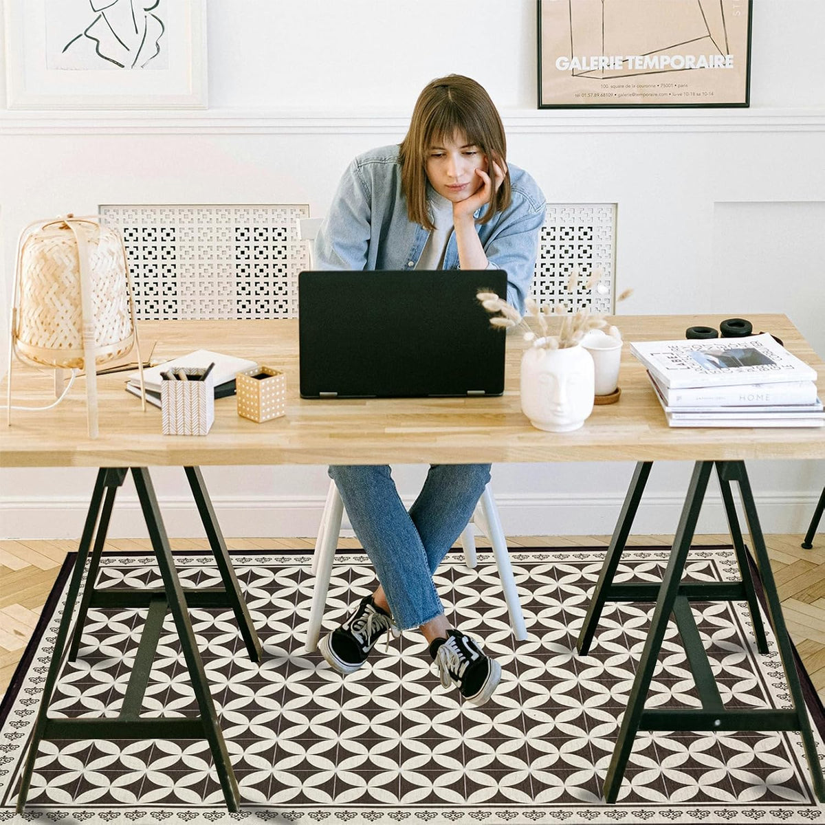 Office Chair Mat for Hardwood Floor, 60"x45" Easy Glide Computer De...