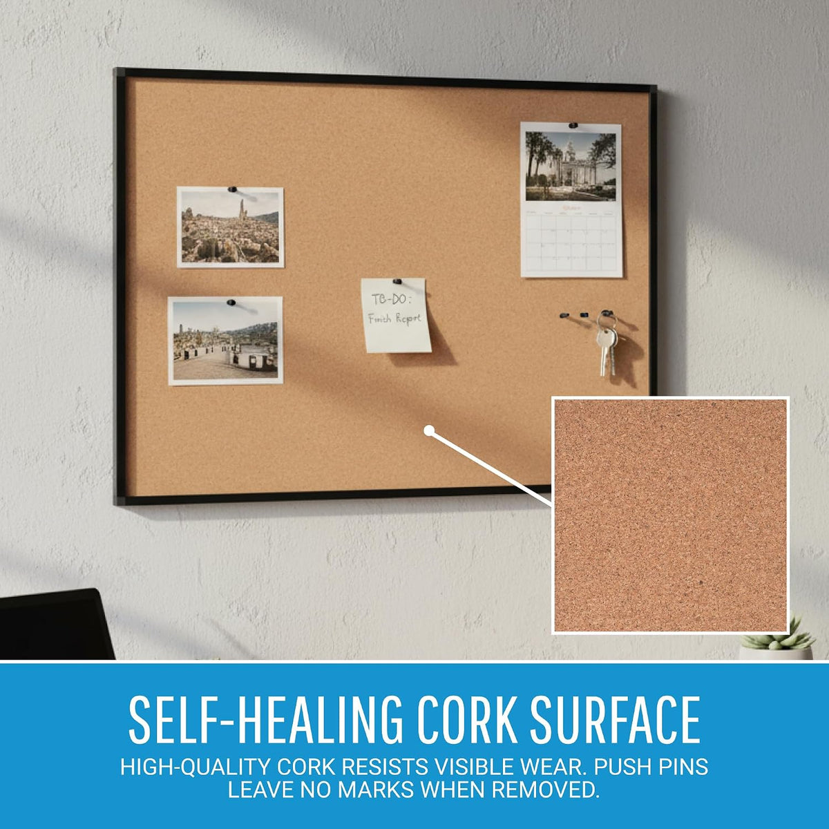 MasterVision New Generation A9 Bulletin Board, 24" x 18" Cork Board...