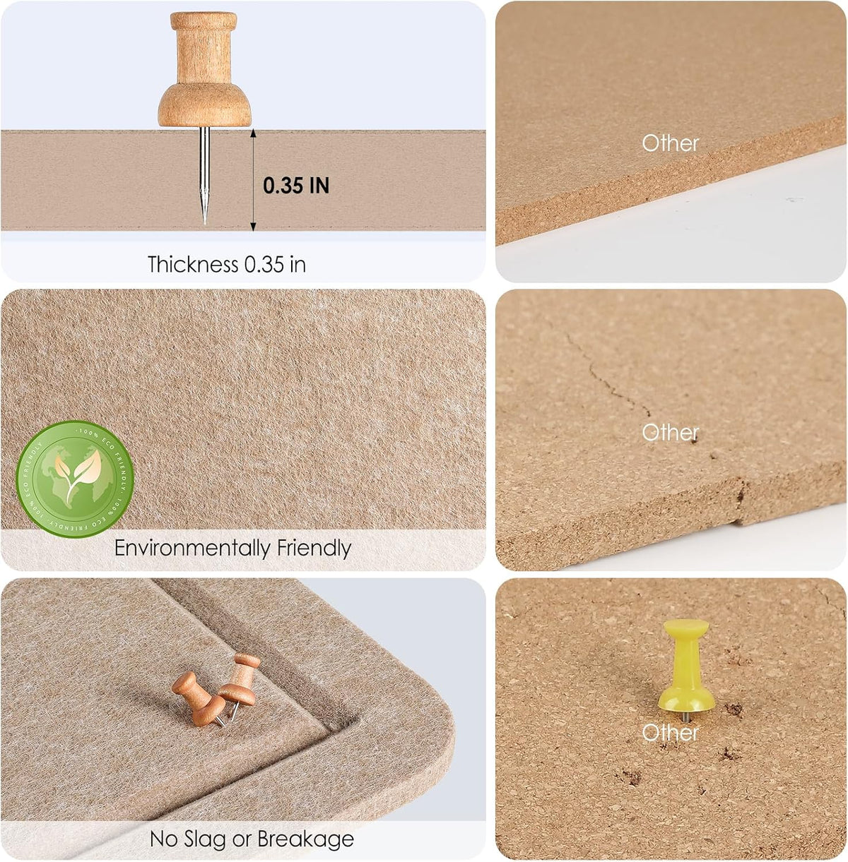 MaxGear Large Bulletin Board 72" x 48", Foldable Felt Board Beige B...