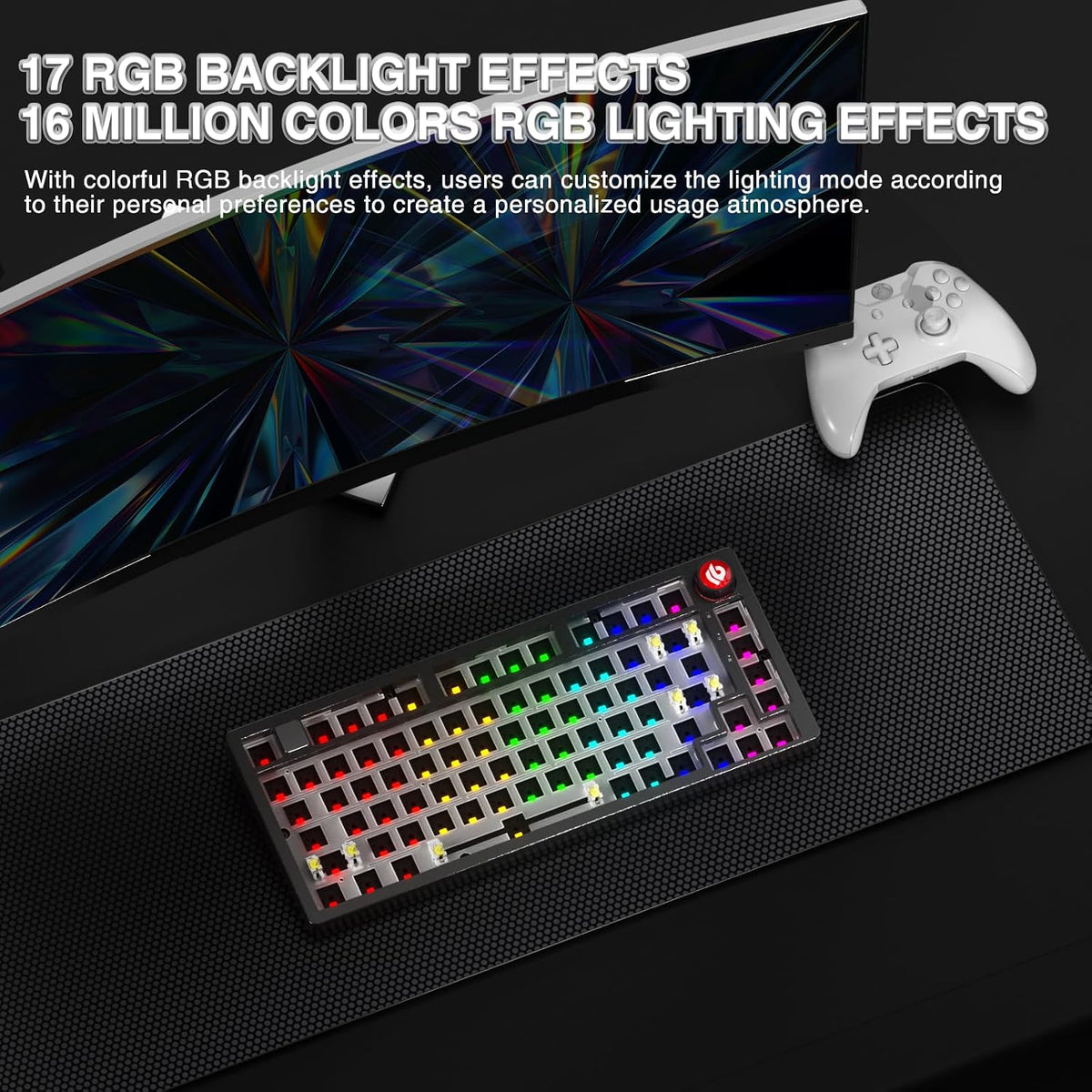 LEOBOG Hi75C Upgraded Wired Mechanical Keyboard Kit – Aluminum Alloy 75%