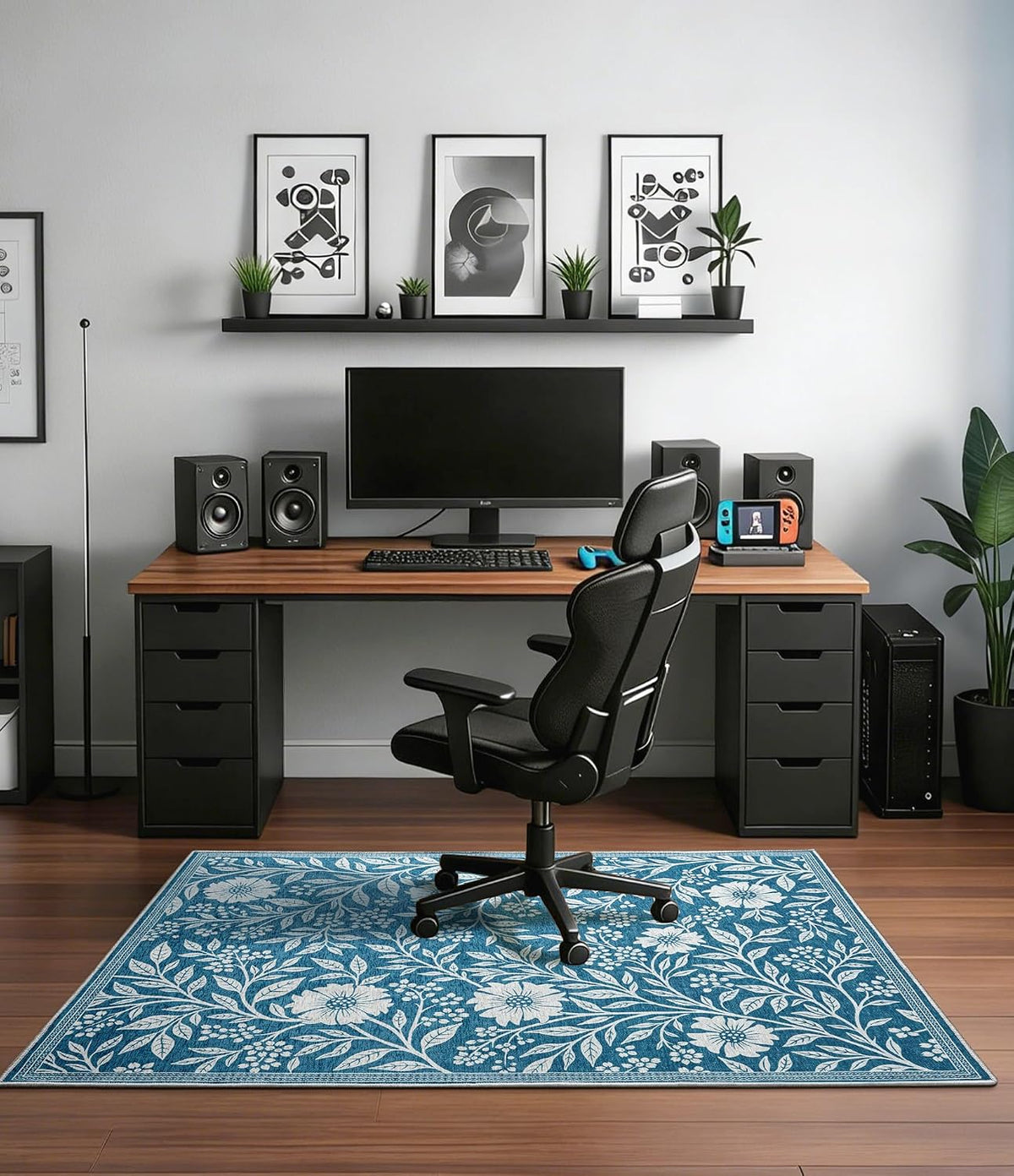 chakme Office Chair Mat for Hardwood Floor, 48"x36" Easy Glide Comp...