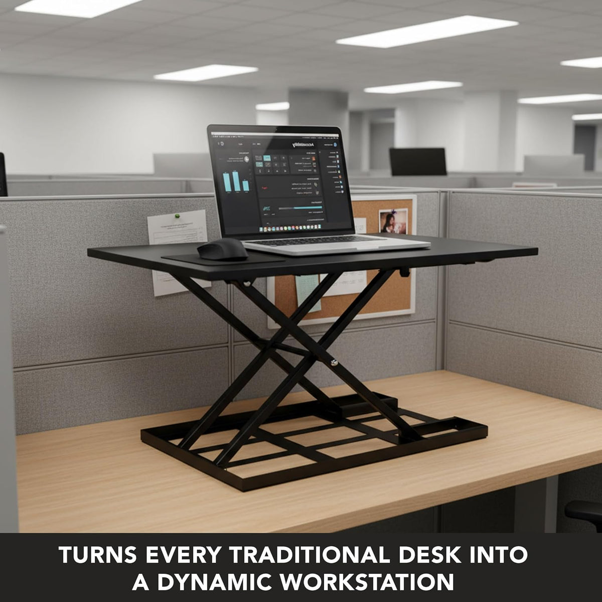 Mount-It! Standing Desk Converter 32" x 22" – Sit Stand Desk Riser ...