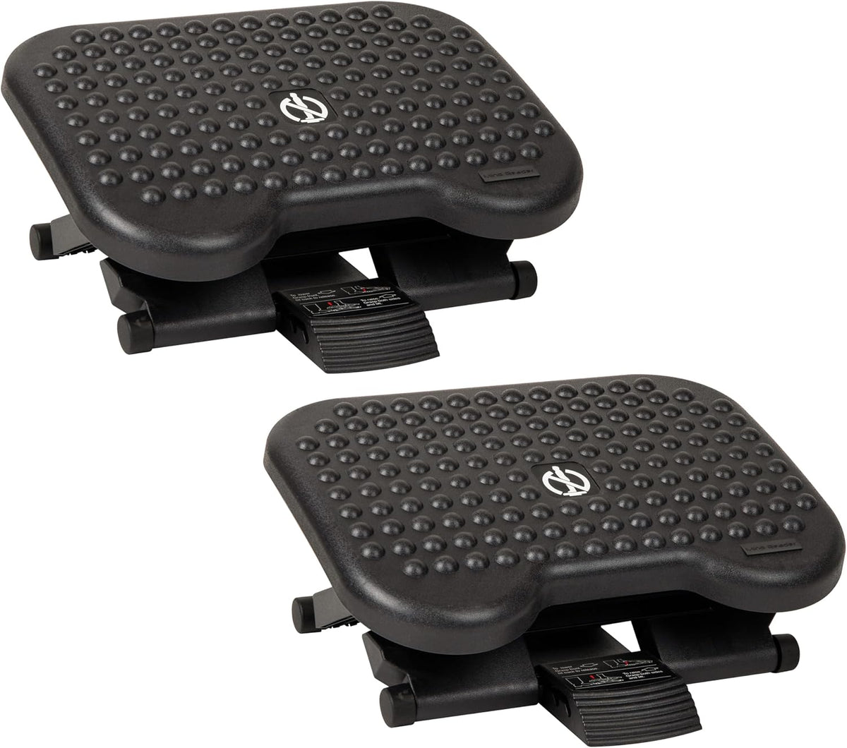 Mind Reader Foot Rest, Under Desk at Work, Ergonomic, Height Adjustable, Offi...